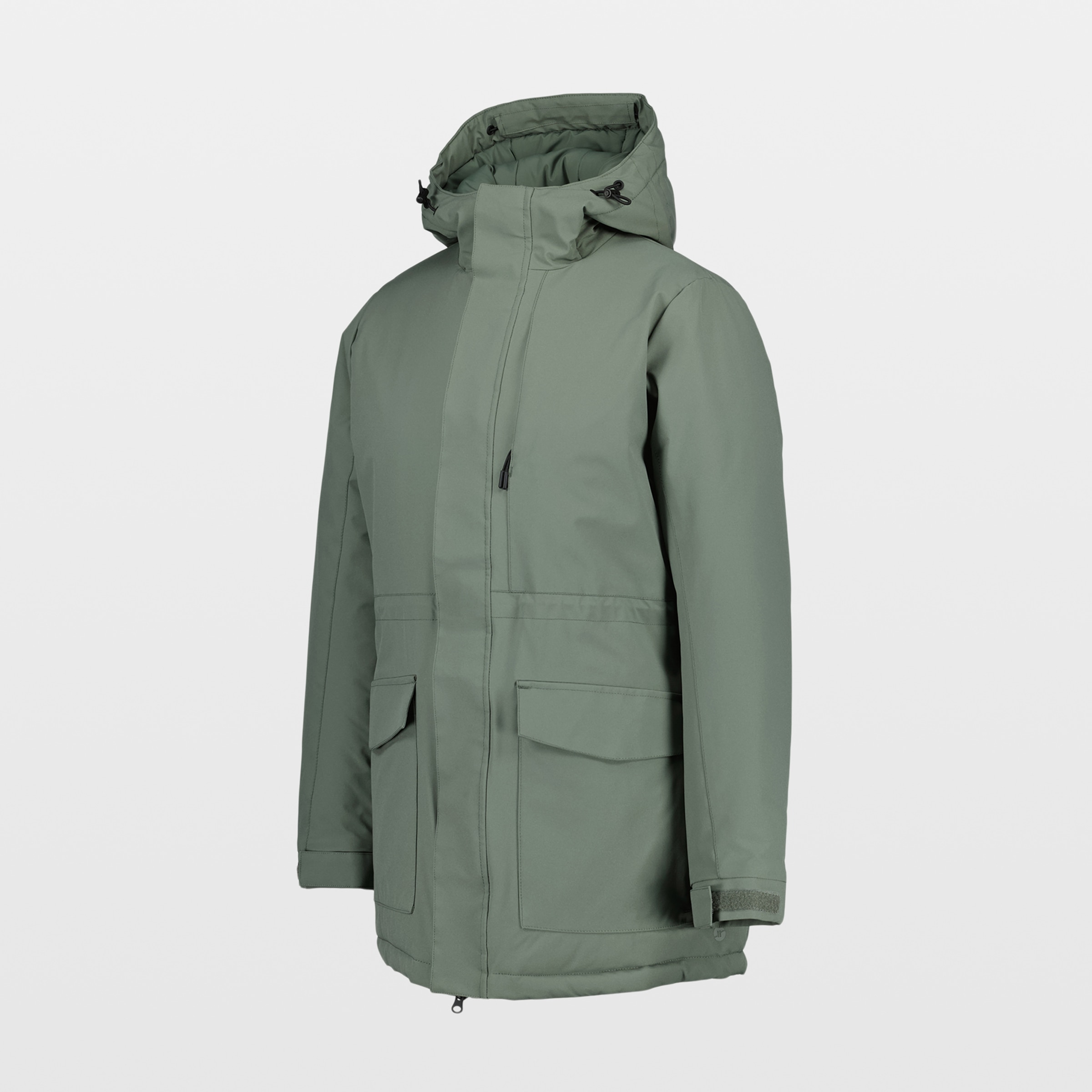 Parka Mujer Repelente Al Agua Verde-4