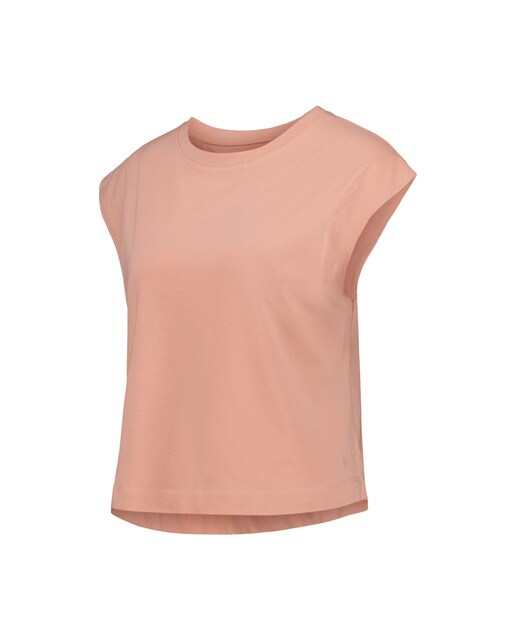 Camiseta sin mangas mujer Naranja-4