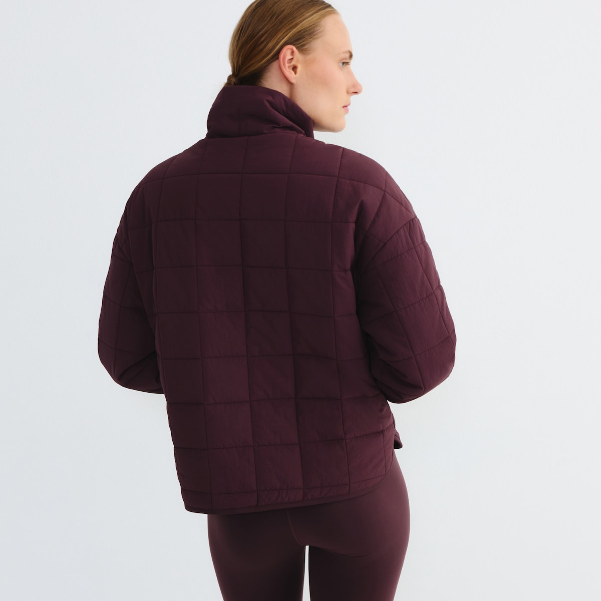 Chaqueta Acolchada Mujer Morado-3