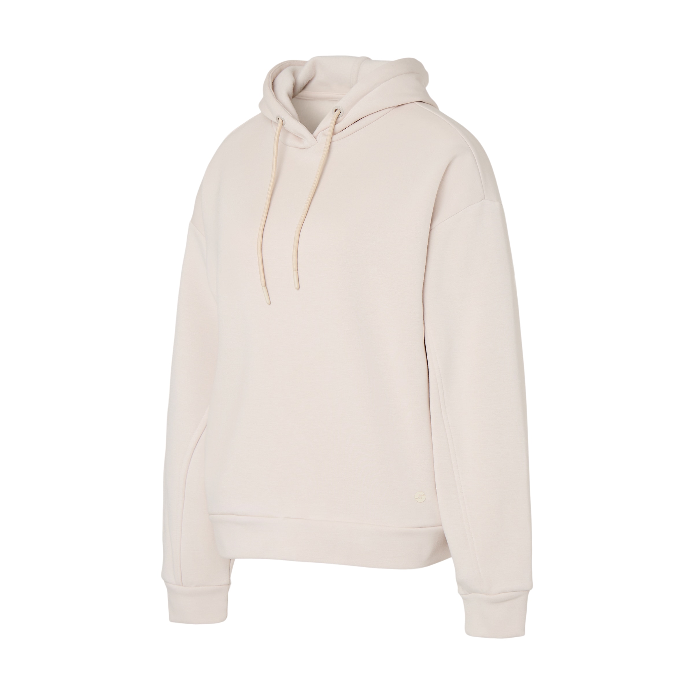 Sudadera Capucha Modal Perchada Blanco-4