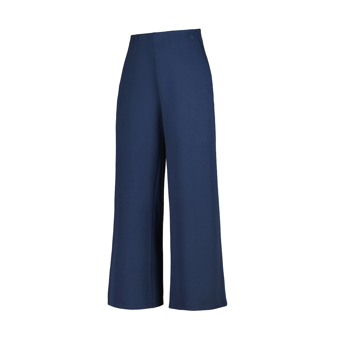 Pantalón Recto Modal Perchado Azul-4