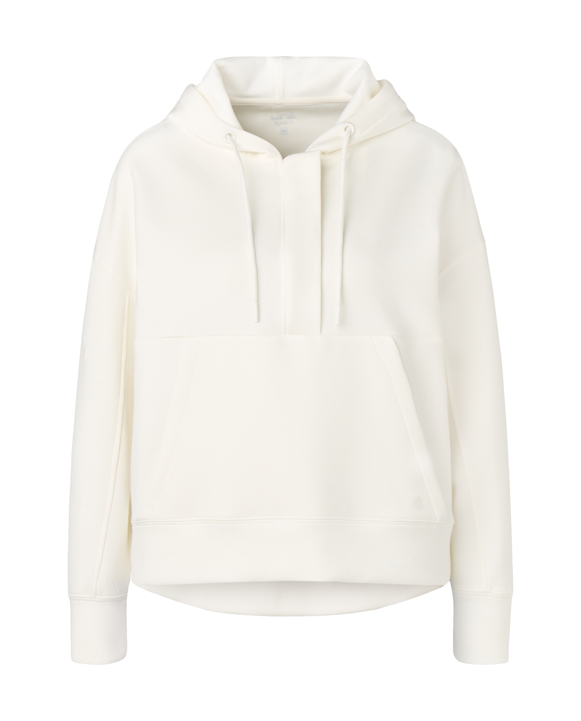 Sudadera Media Cremallera Modal de mujer Blanco roto-4