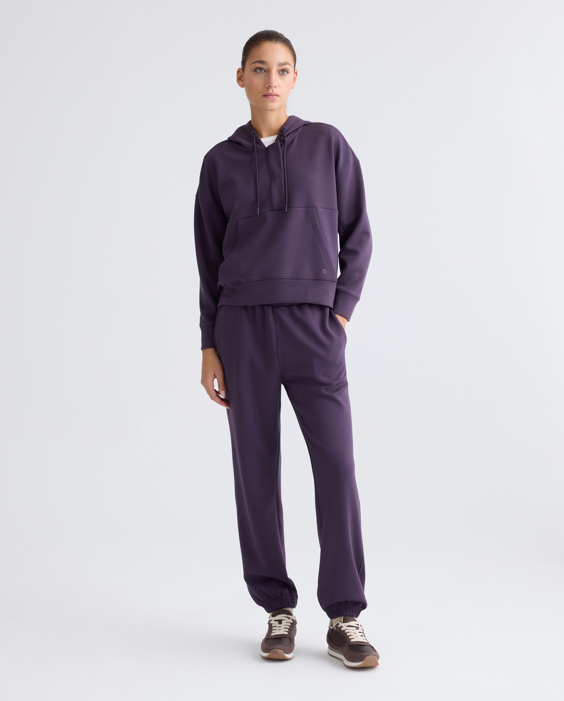 Sudadera Media Cremallera Modal 291 Berenjena-2