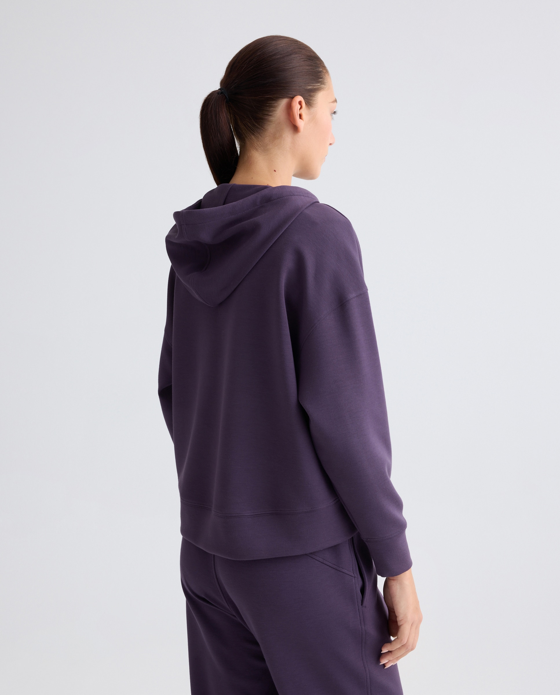 Sudadera Media Cremallera Modal 291 Berenjena-3