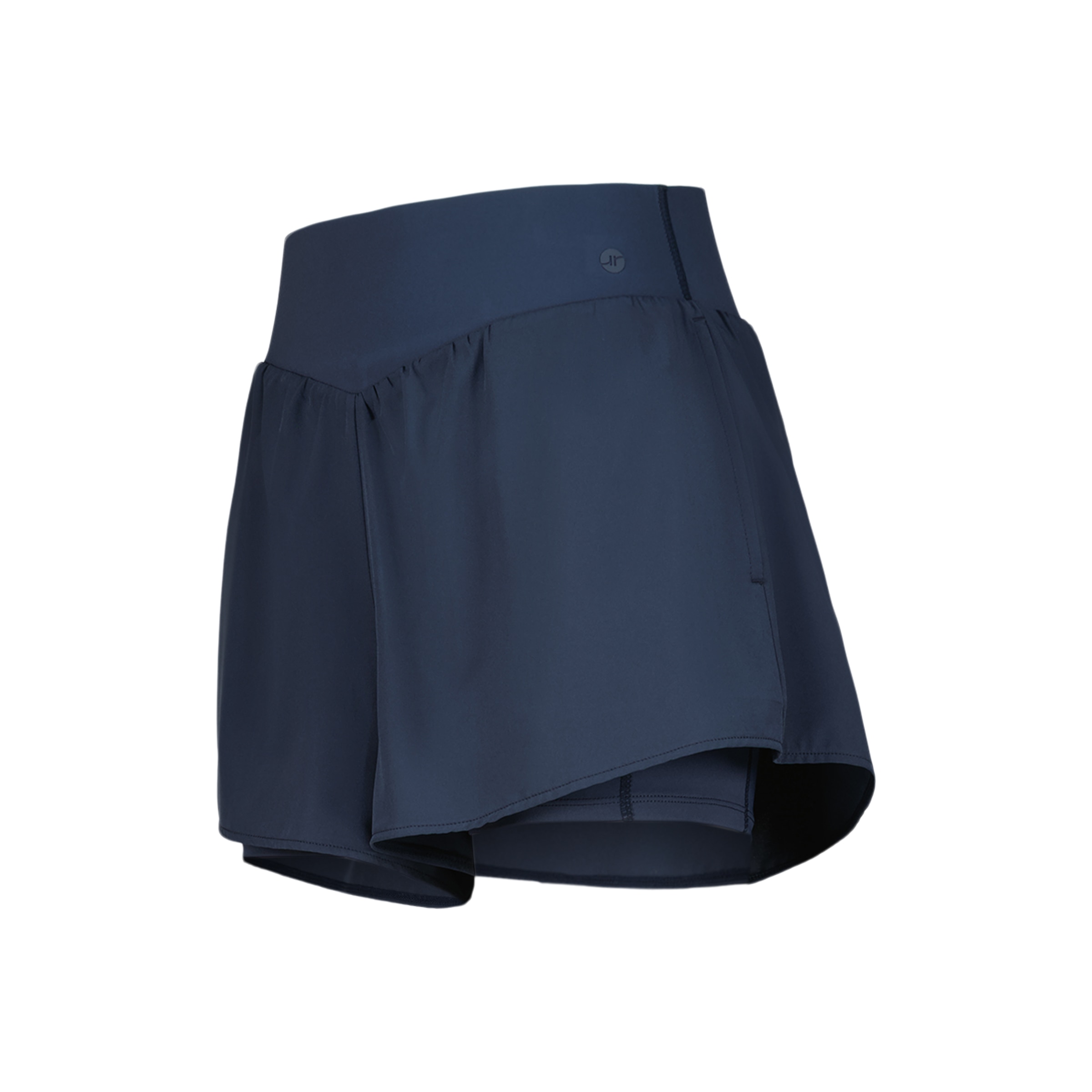 Pantalón corto cintura compresiva mujer Azul-4