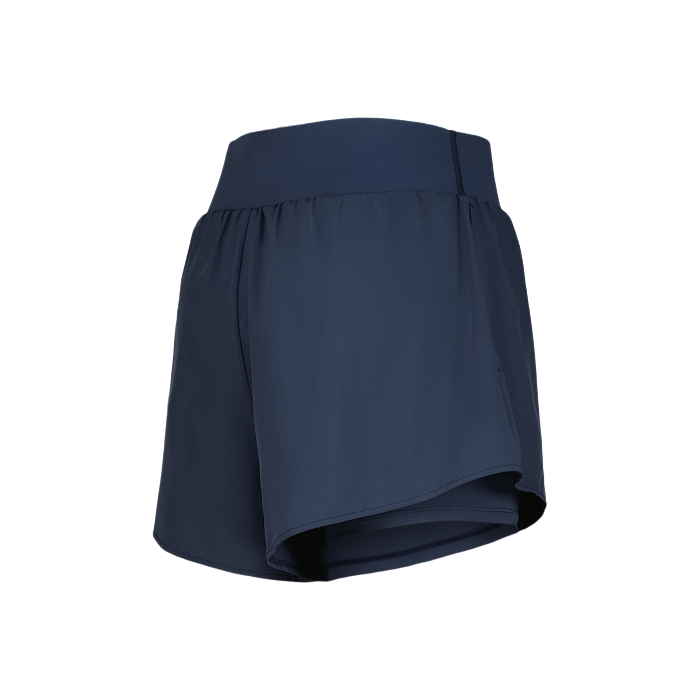 Pantalón corto cintura compresiva mujer Azul-5
