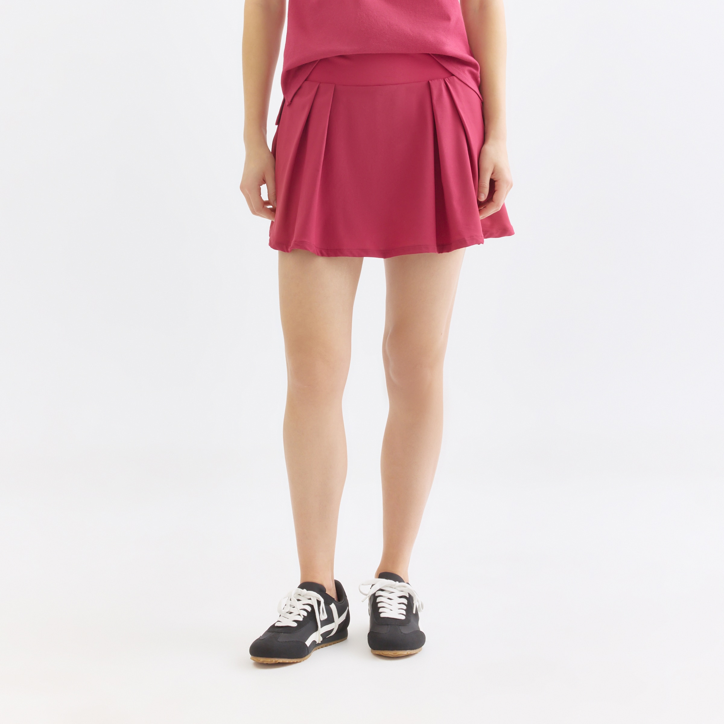 Falda Malla Interior Mujer Rosa oscuro-2
