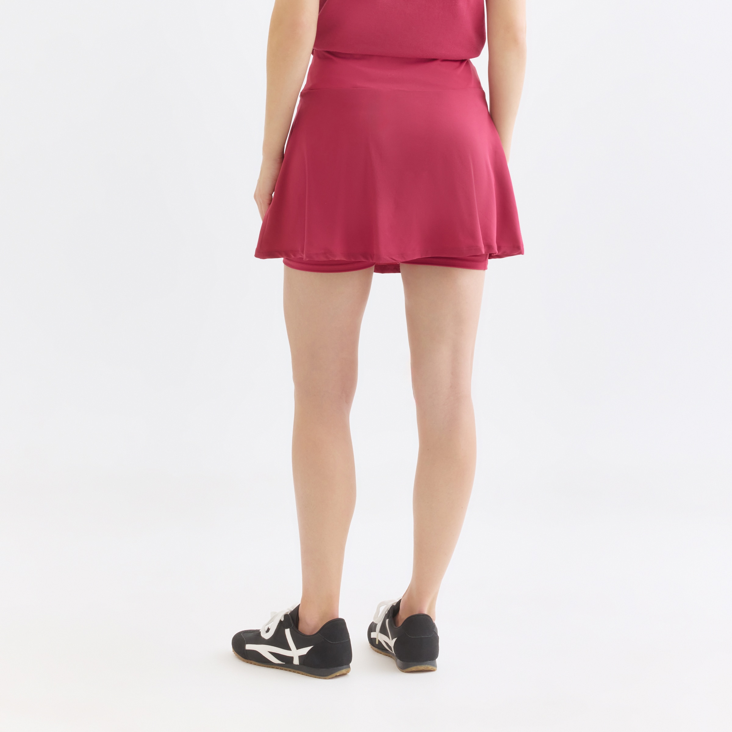 Falda Malla Interior Mujer Rosa oscuro-3