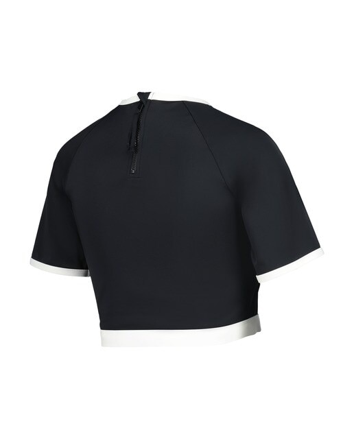 Camiseta baño manga corta Negro-5
