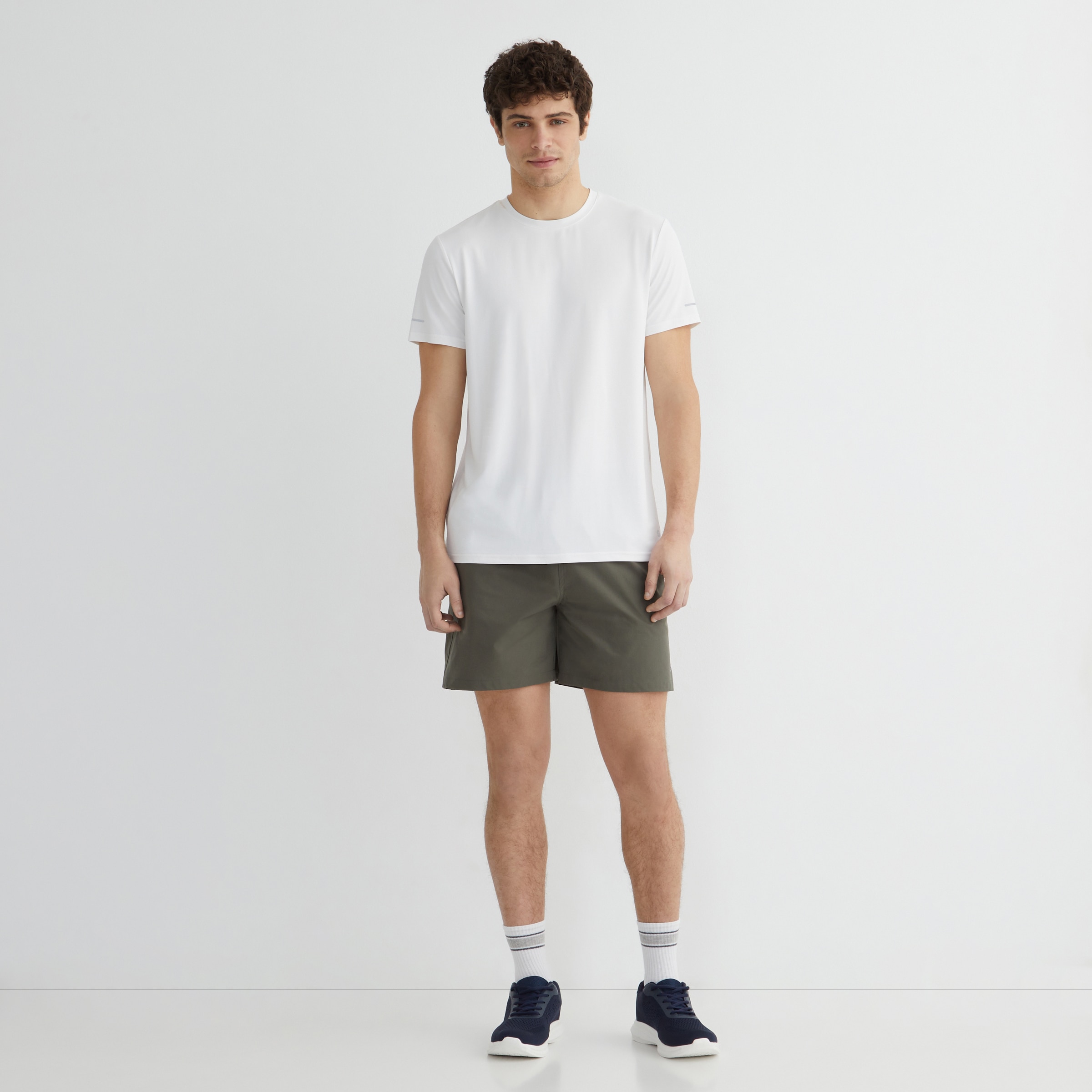 Camiseta técnica manga corta hombre Blanco-2