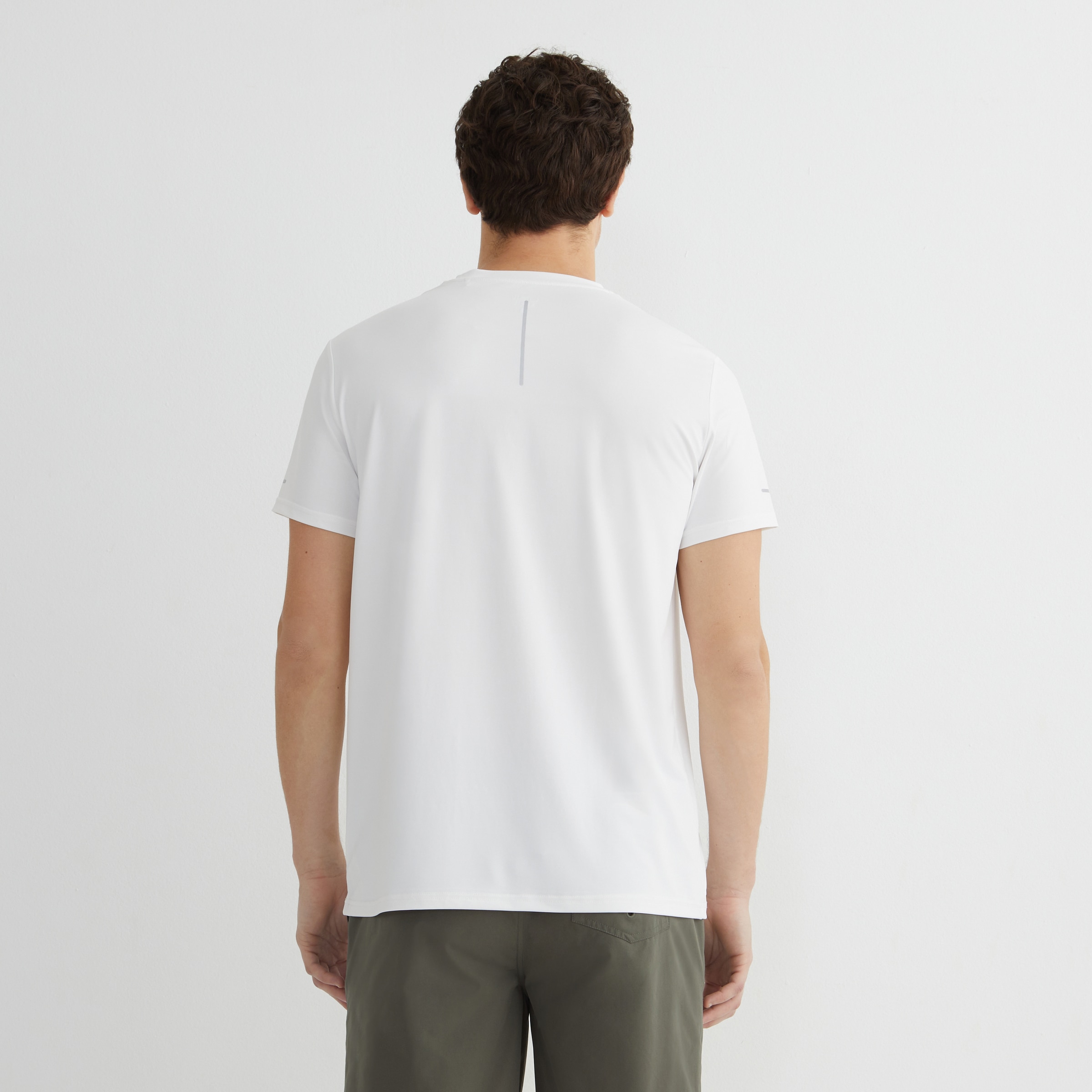 Camiseta técnica manga corta hombre Blanco-3