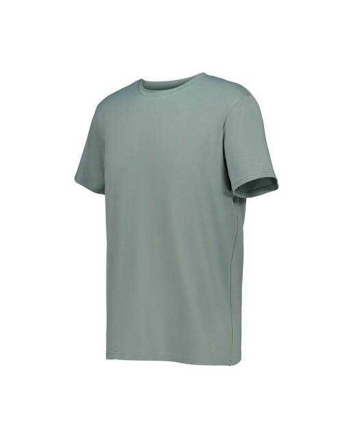 Camiseta técnica manga corta hombre Verde-4