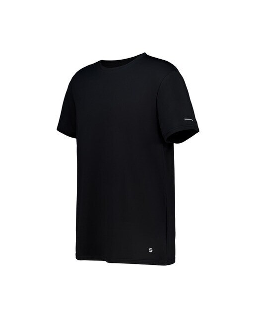 Camiseta técnica manga corta hombre Negro-4