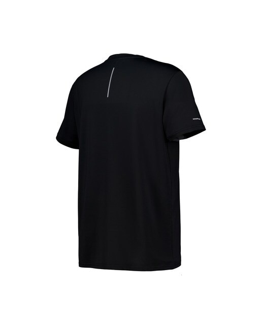 Camiseta técnica manga corta hombre Negro-5