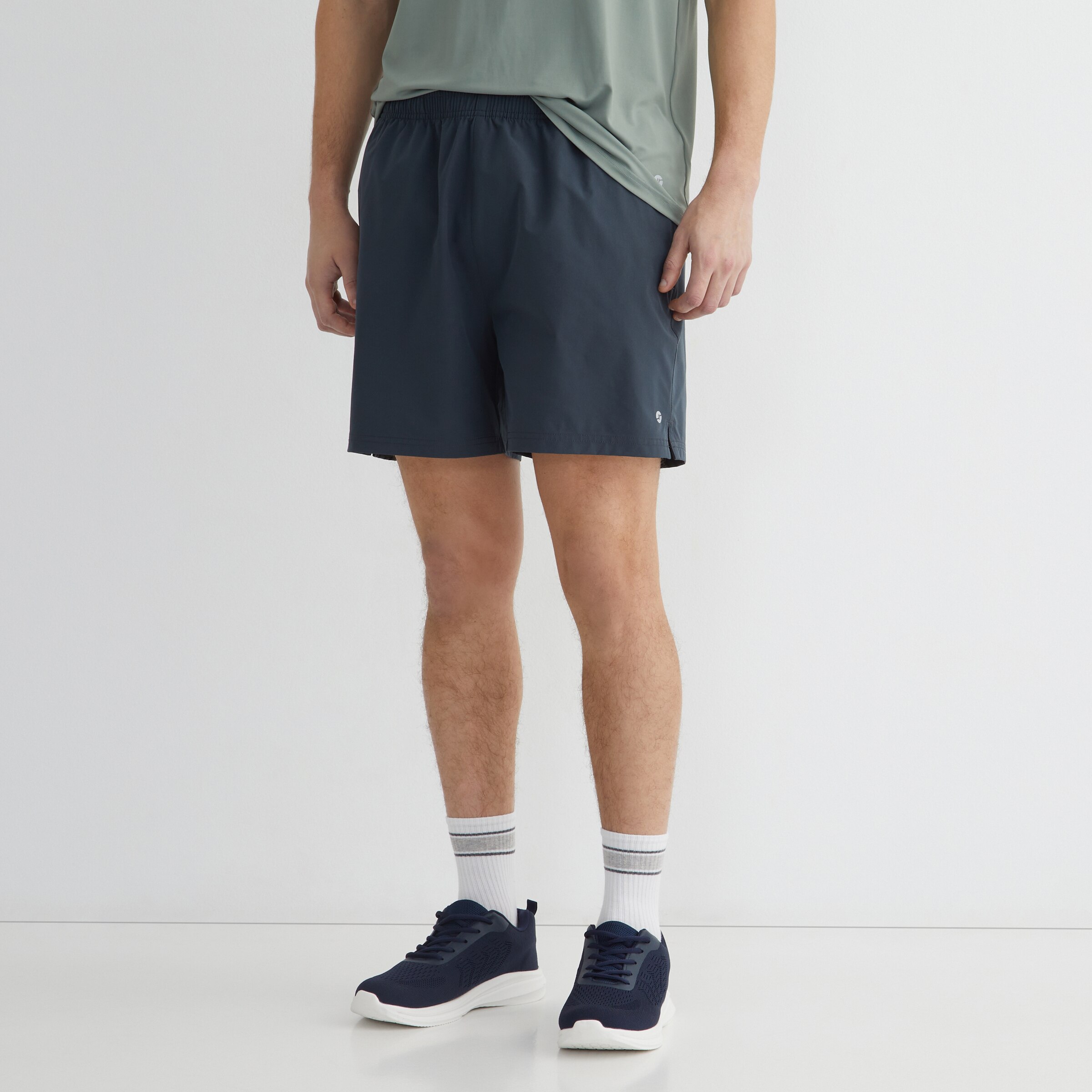 Pantalón corto básico hombre Azul-2