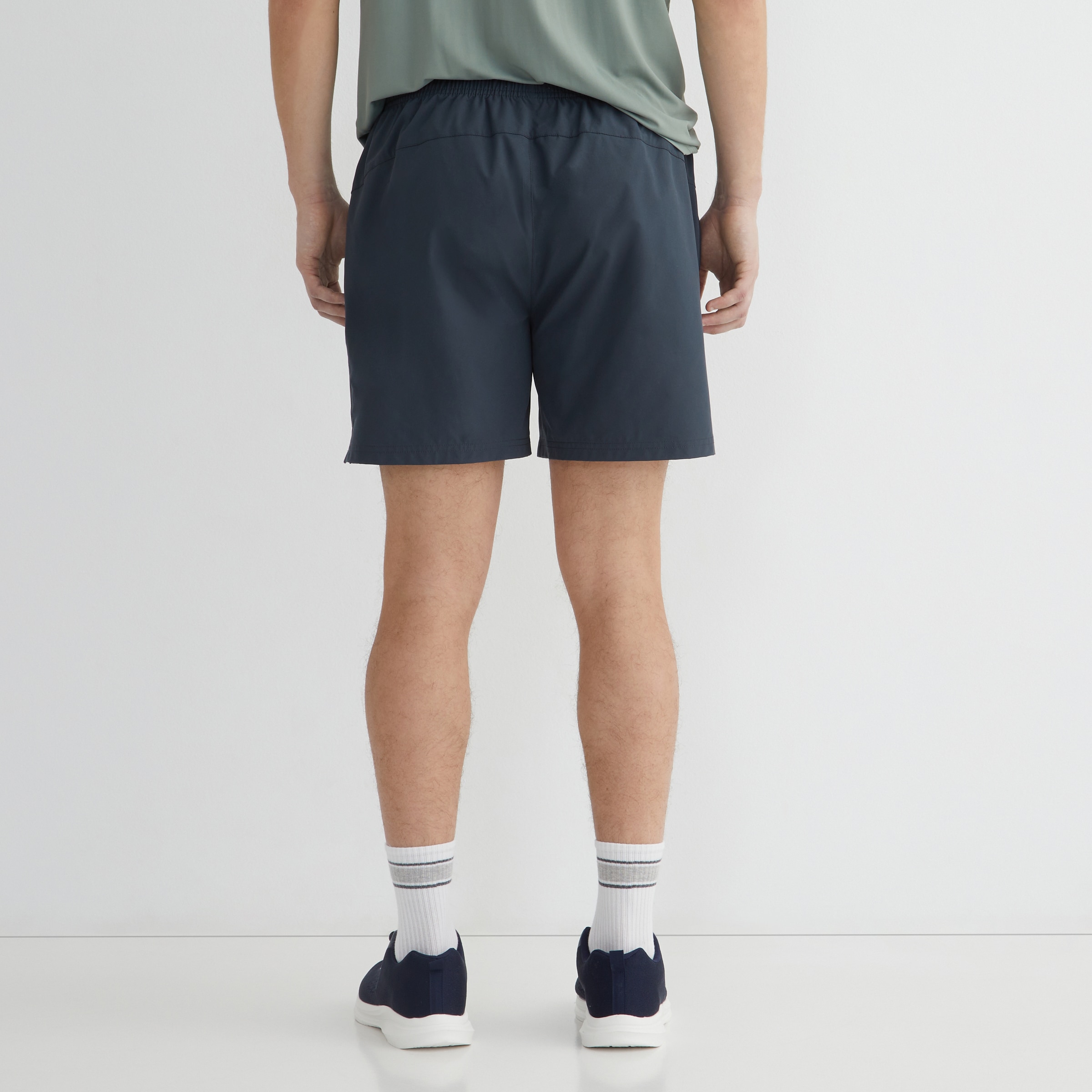 Pantalón corto básico hombre Azul-3