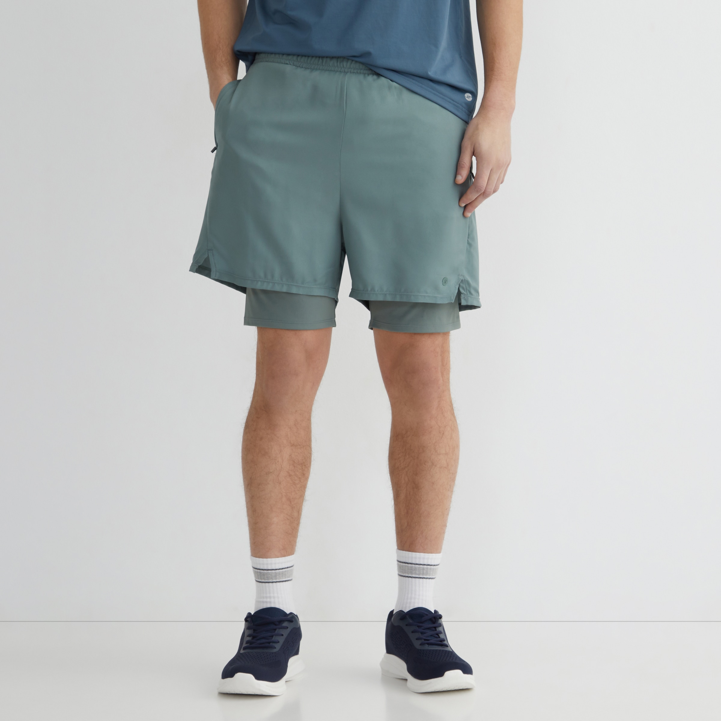 Pantalón malla interior hombre Verde-2