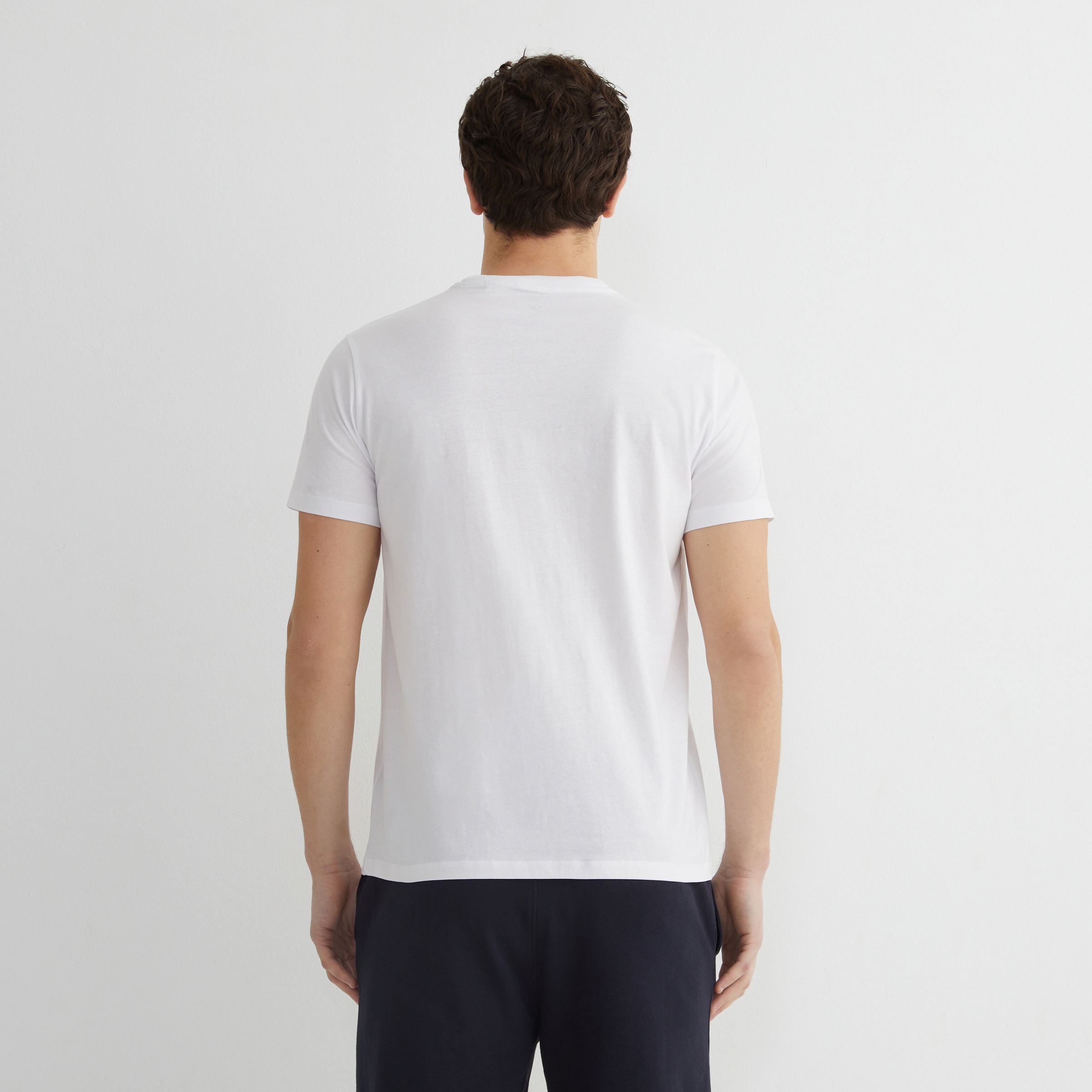 Camiseta manga corta hombre Blanco-3