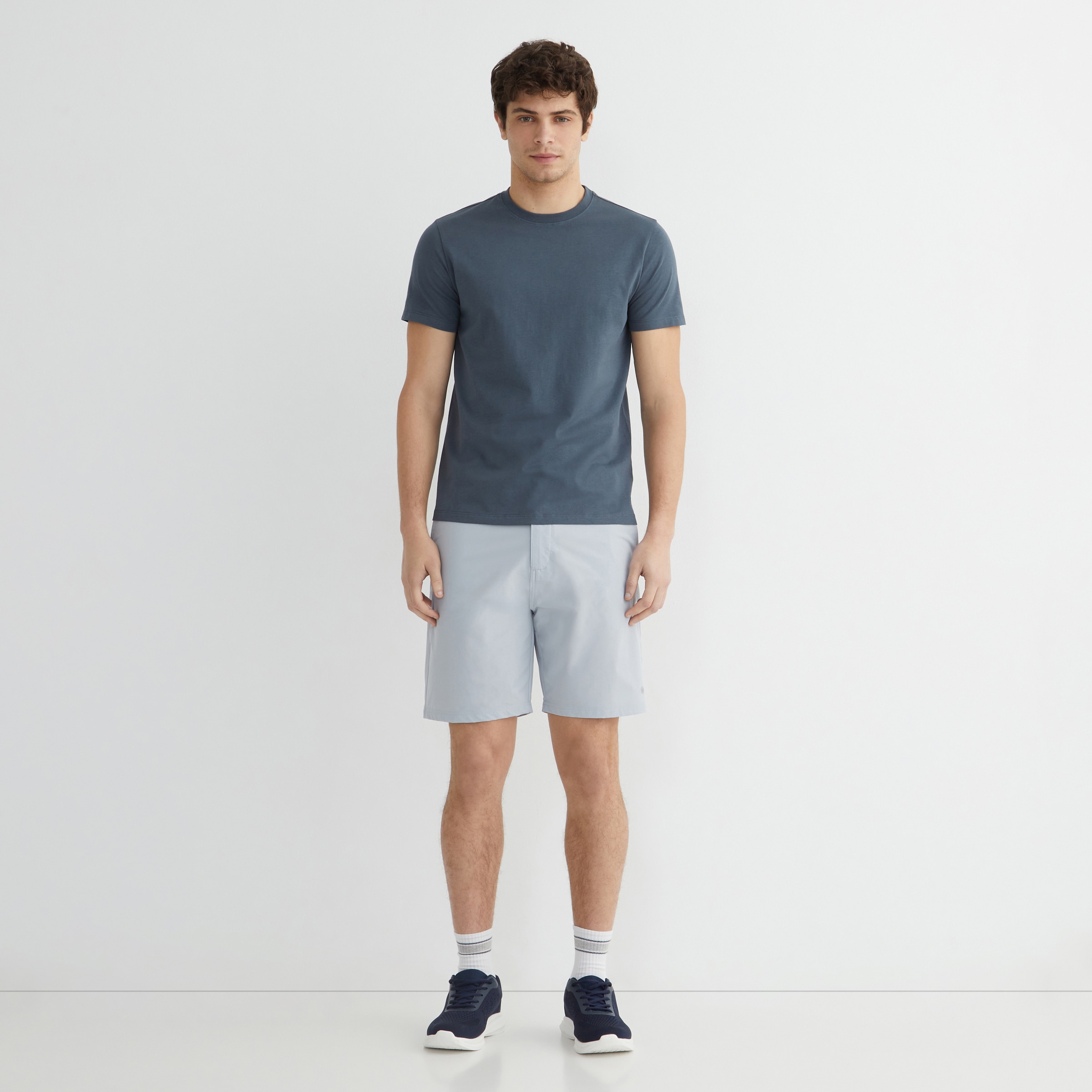Camiseta manga corta hombre Azul-2