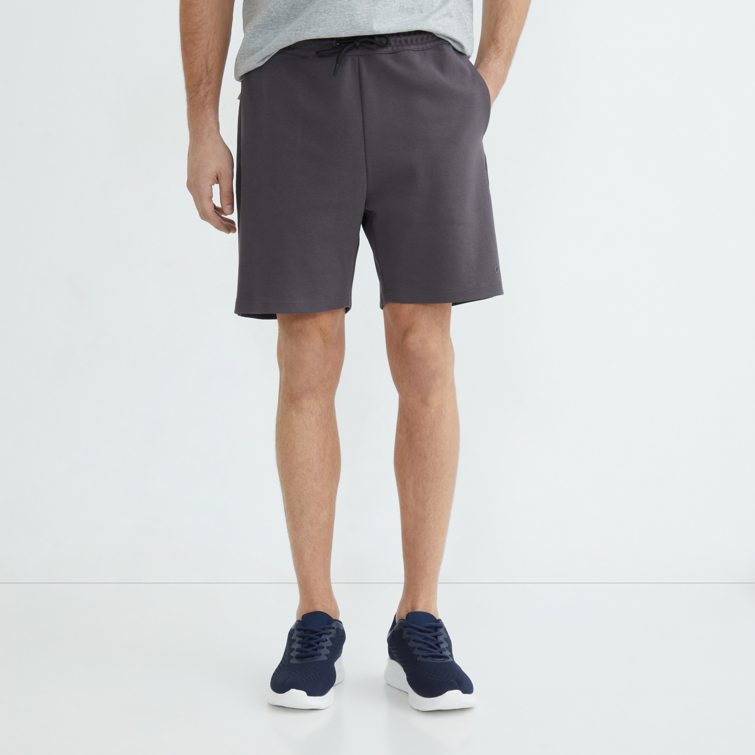 Pantalón corto interlock hombre Gris oscuro-2