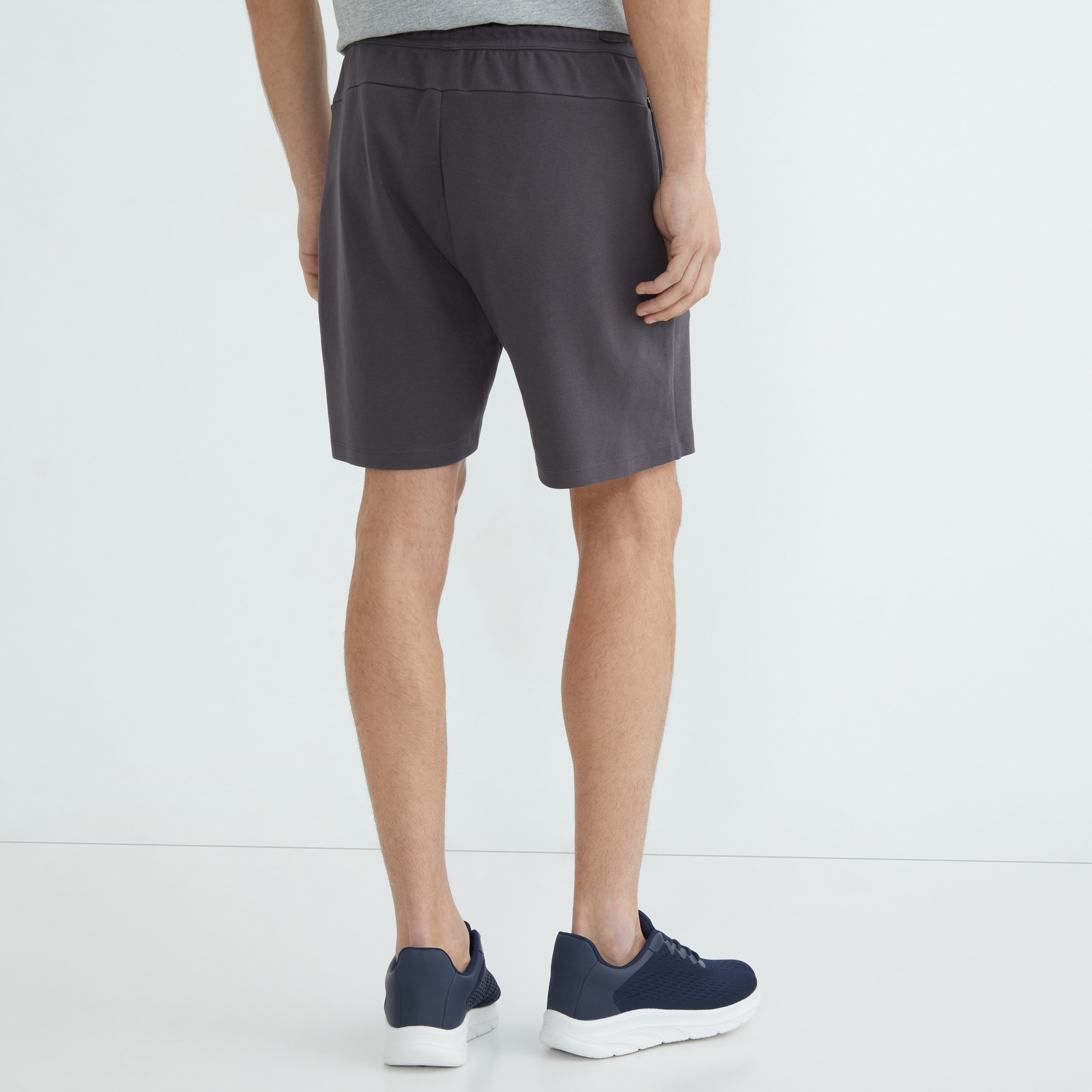 Pantalón corto interlock hombre Gris oscuro-3