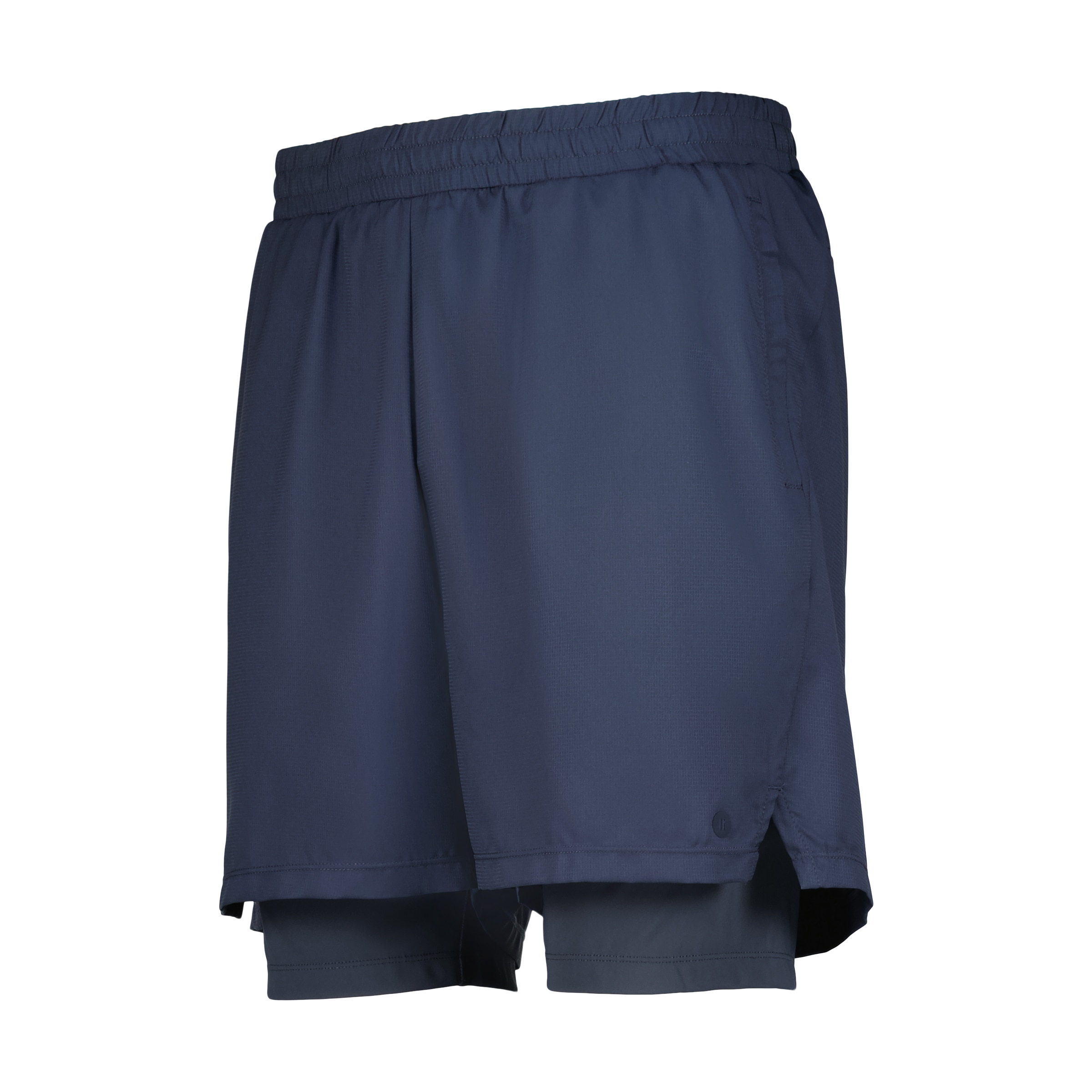 Pantalón Corto Malla Interior Hombre Azul-4