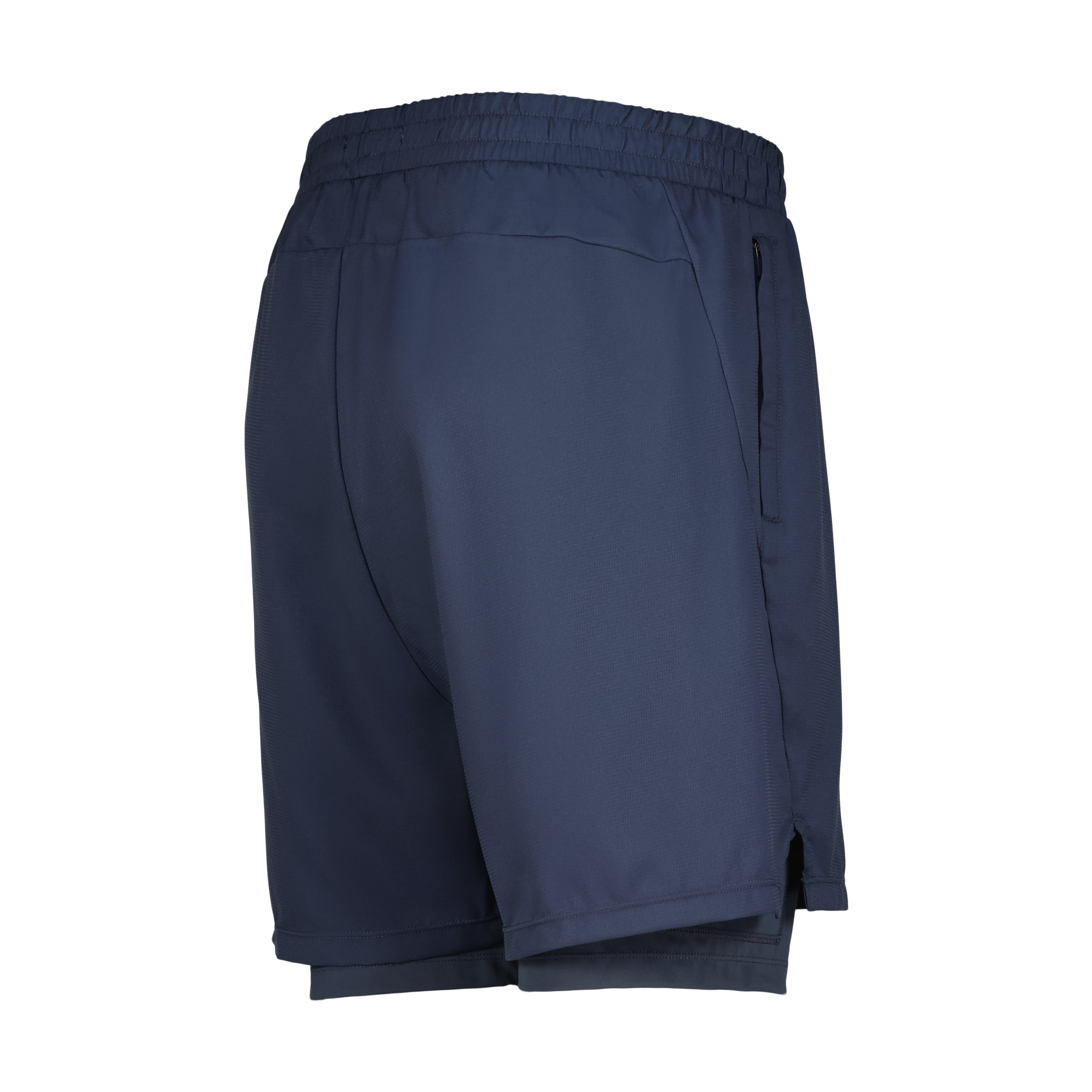 Pantalón Corto Malla Interior Hombre Azul-5