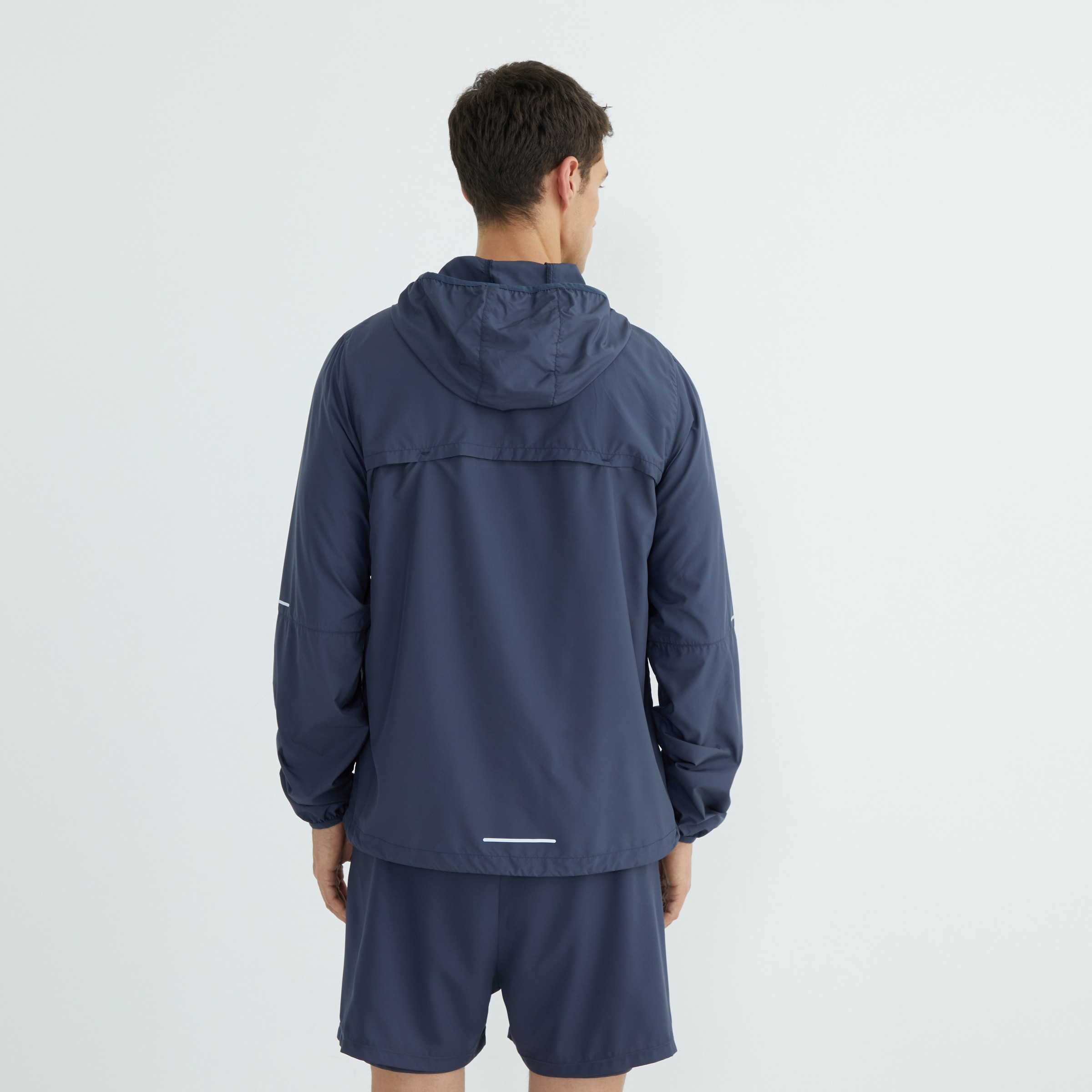 Chaqueta Cortavientos Hombre Azul-3