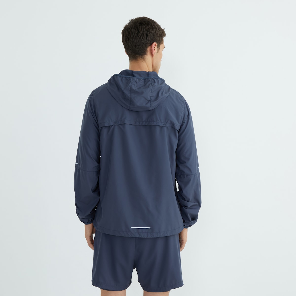 Chaqueta Cortavientos Hombre Azul-3