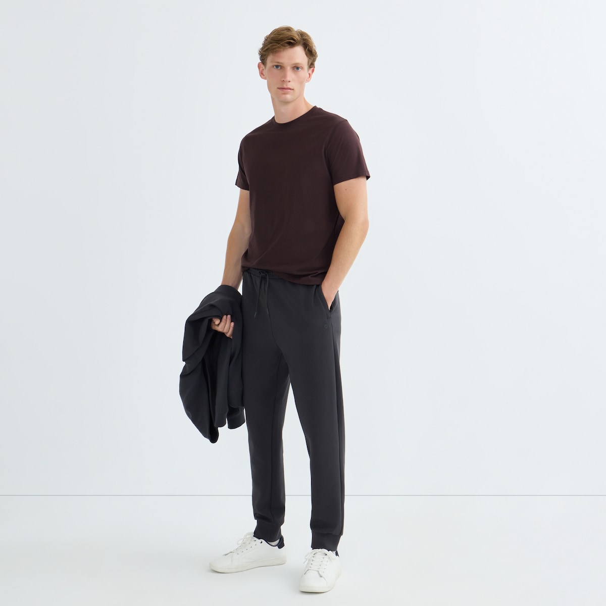 Camiseta Manga Corta Algodón Hombre Morado-2