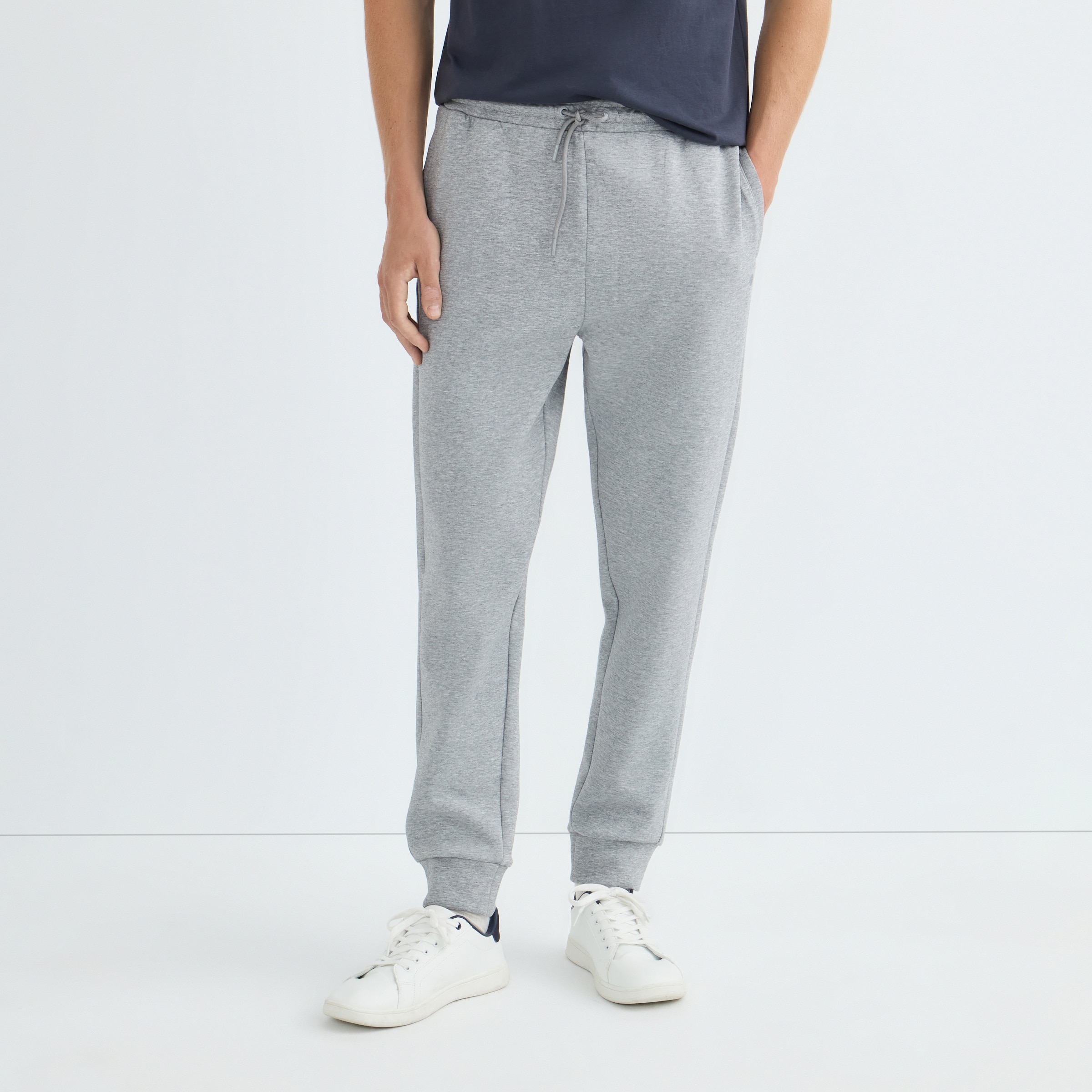 Jogger Interlock Hombre Gris-2