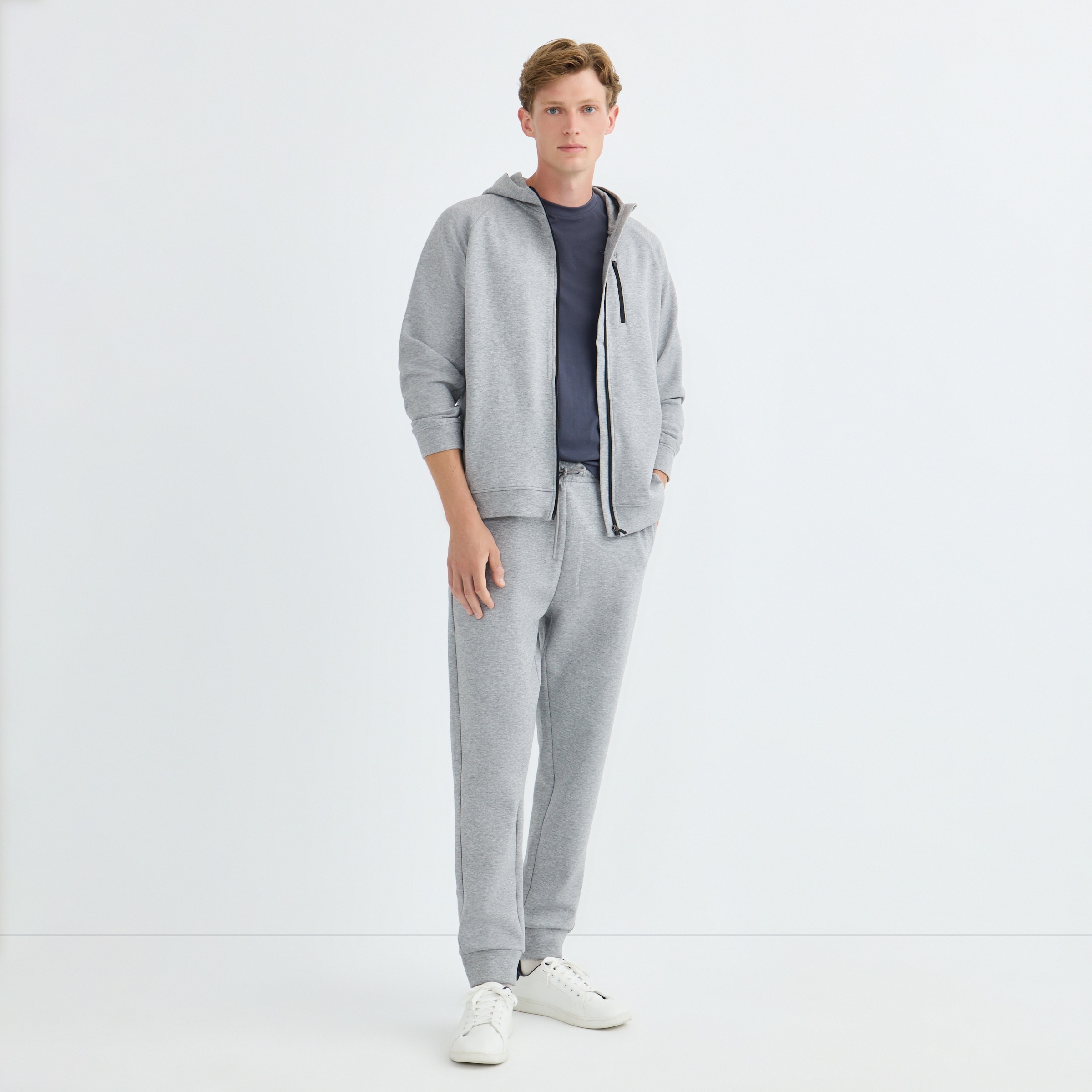 Sudadera Interlock Hombre Gris-2