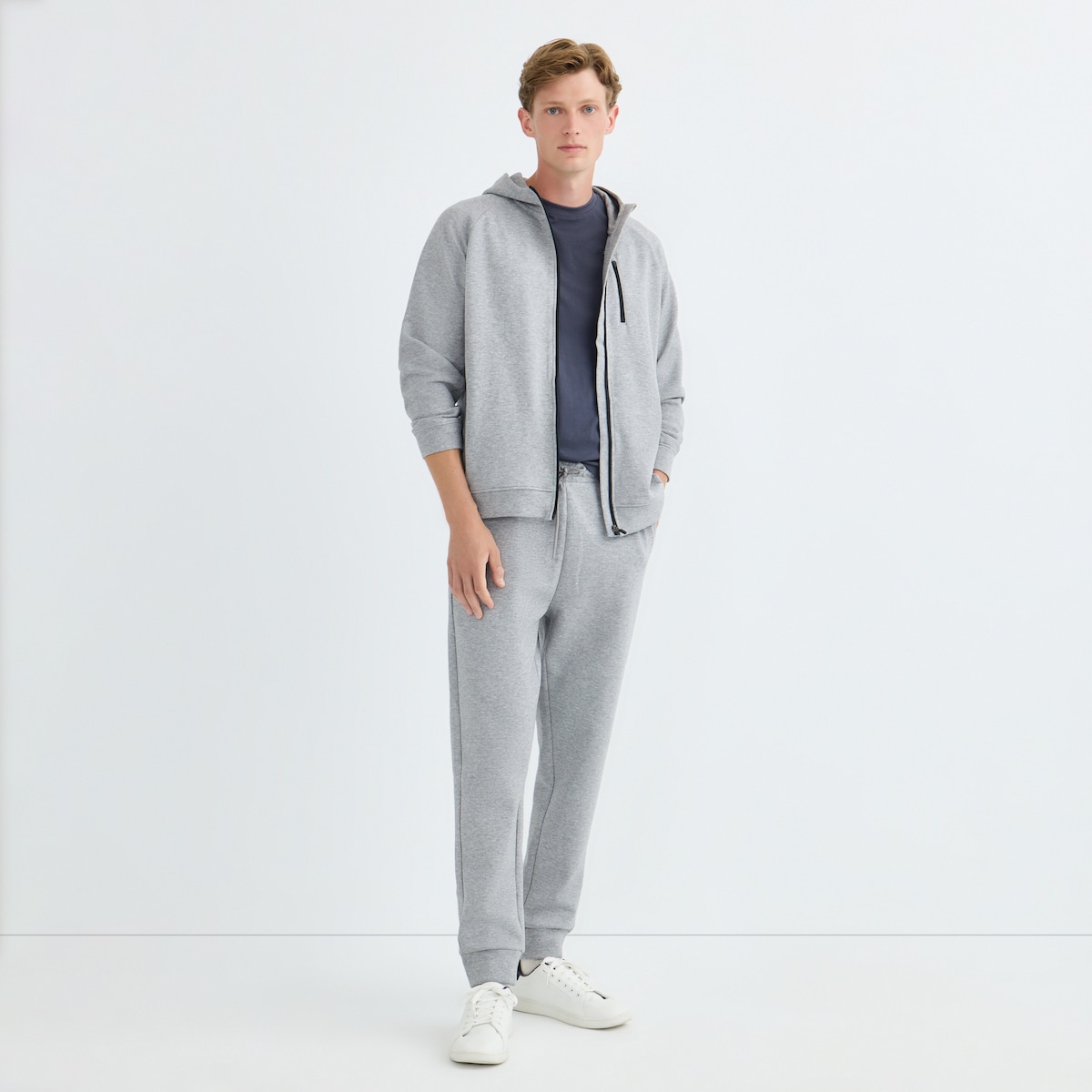 Sudadera Interlock Hombre Gris-2