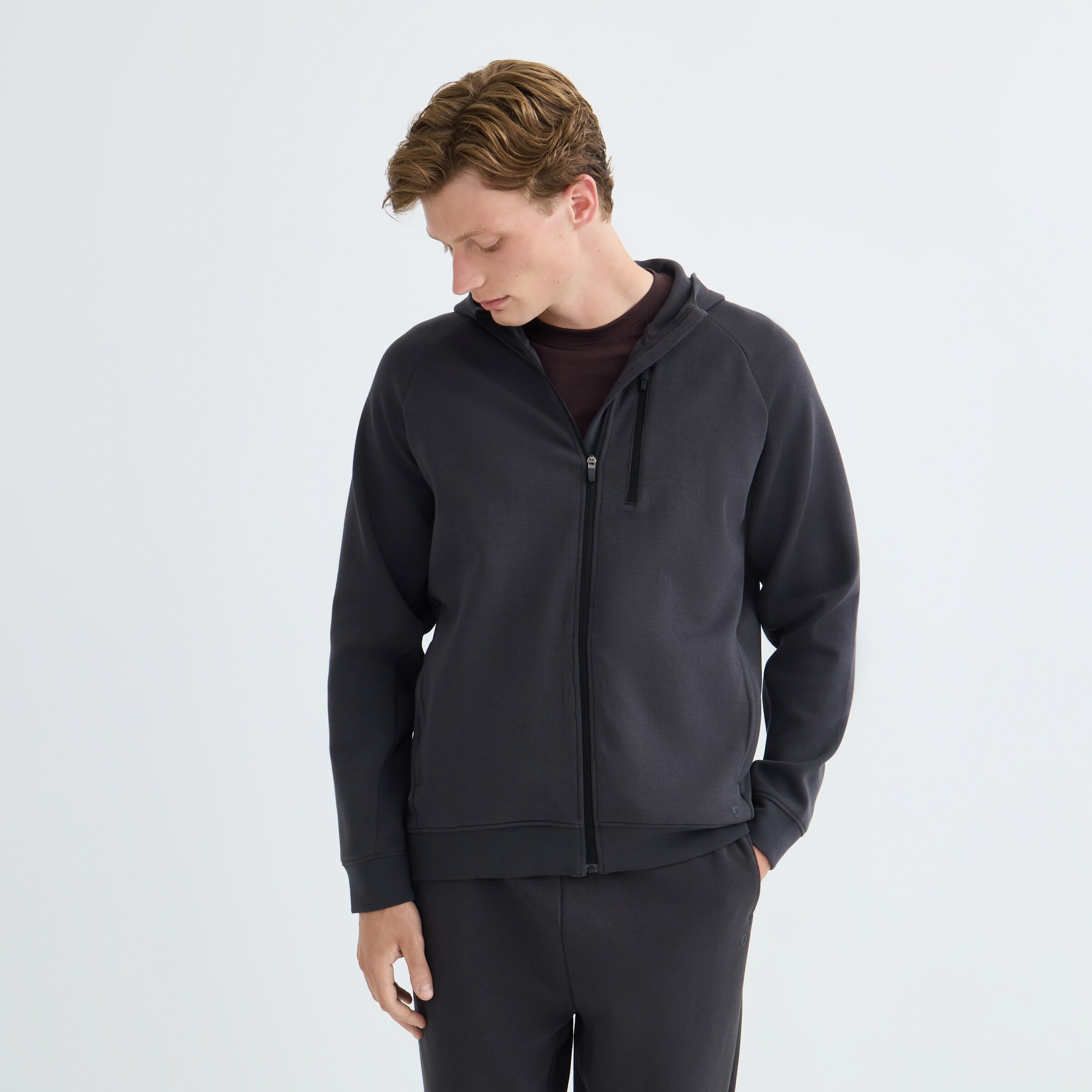 Sudadera Interlock Hombre Gris-2