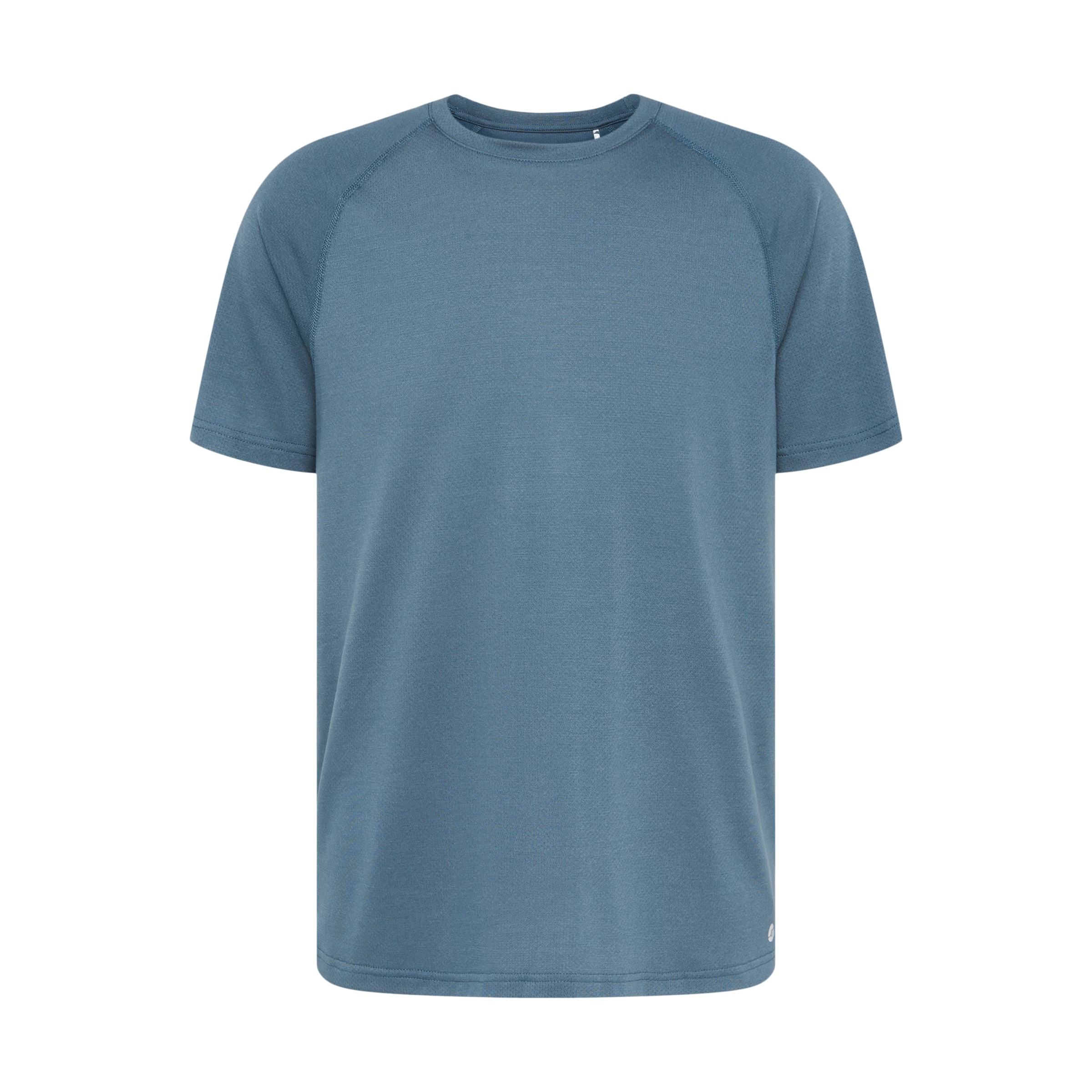Camiseta manga corta ranglán de hombre 400 Azul-4
