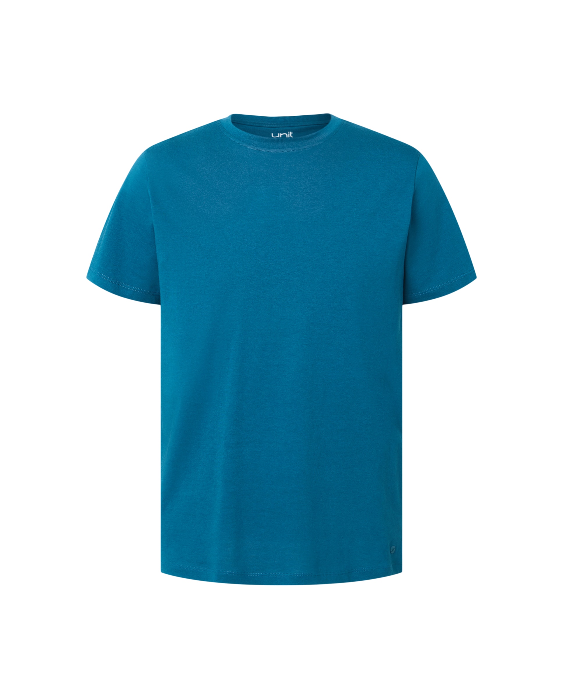 Camiseta Manga Corta Algodón Hombre Azul oscuro-4