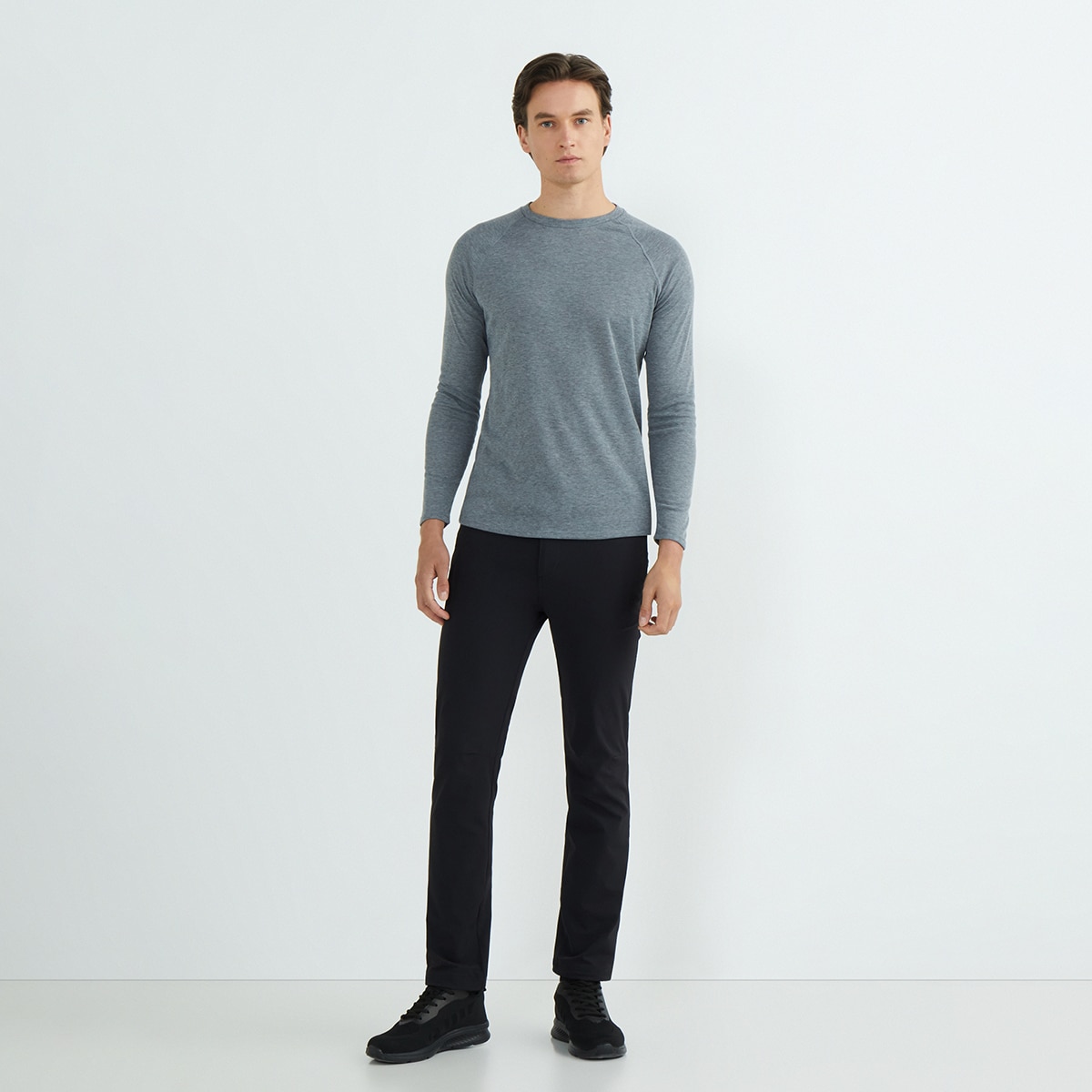 Camiseta térmica de hombre Gris-2
