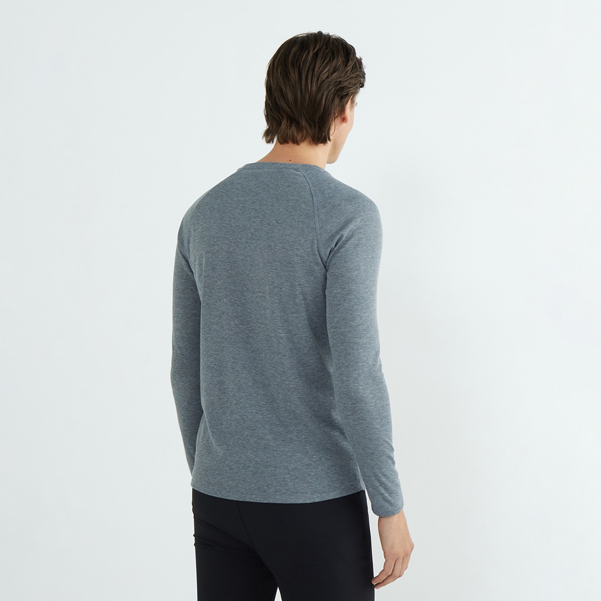 Camiseta térmica de hombre Gris-3