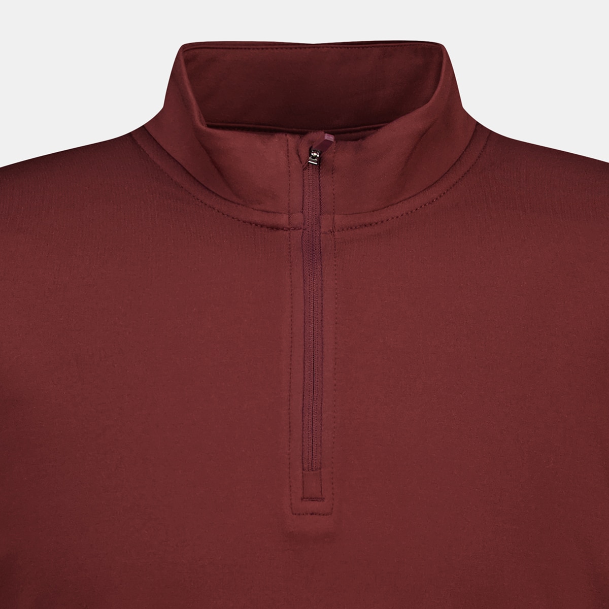 Camiseta térmica con media cremallera de hombre Granate-5