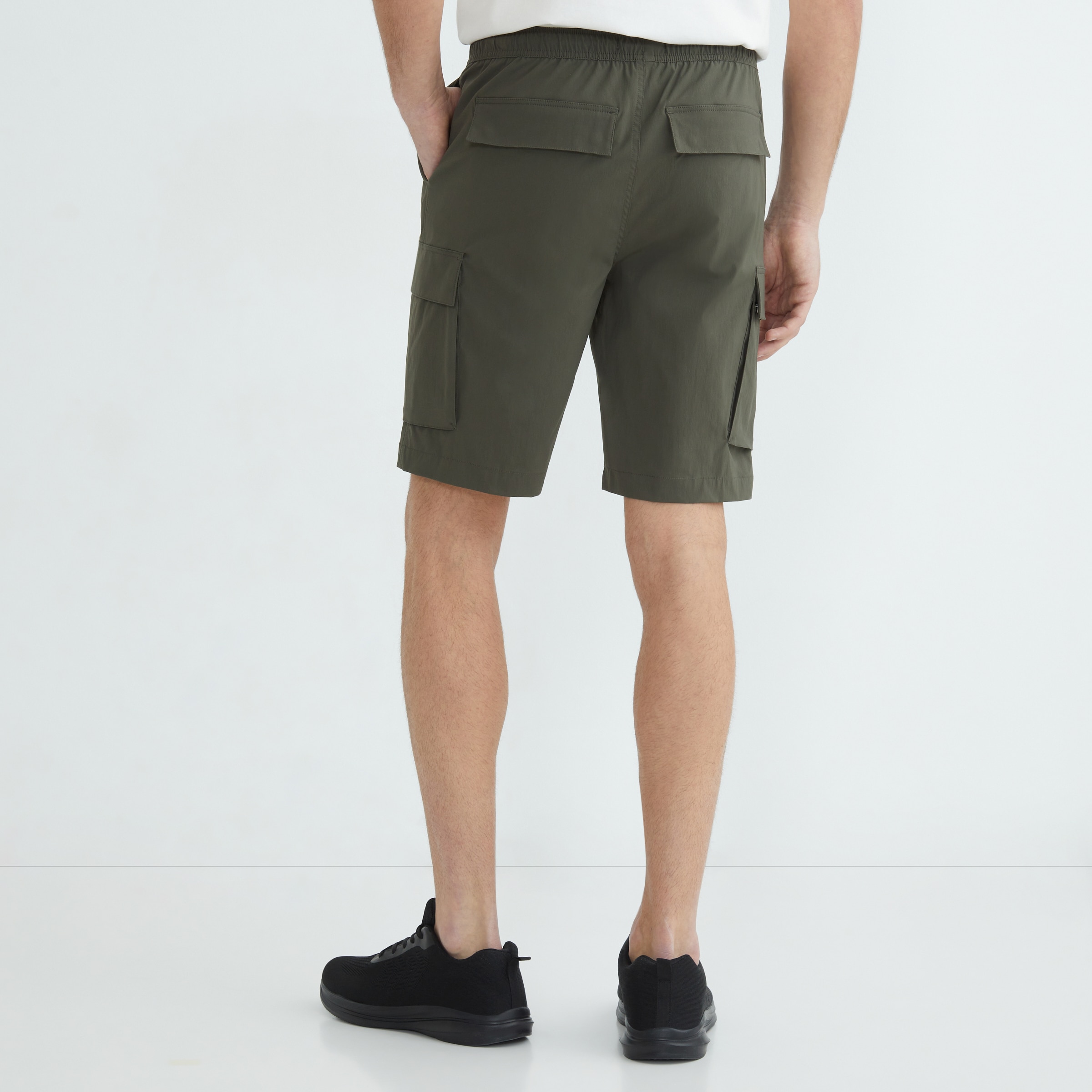 Pantalón corto senderismo hombre Kaki-3