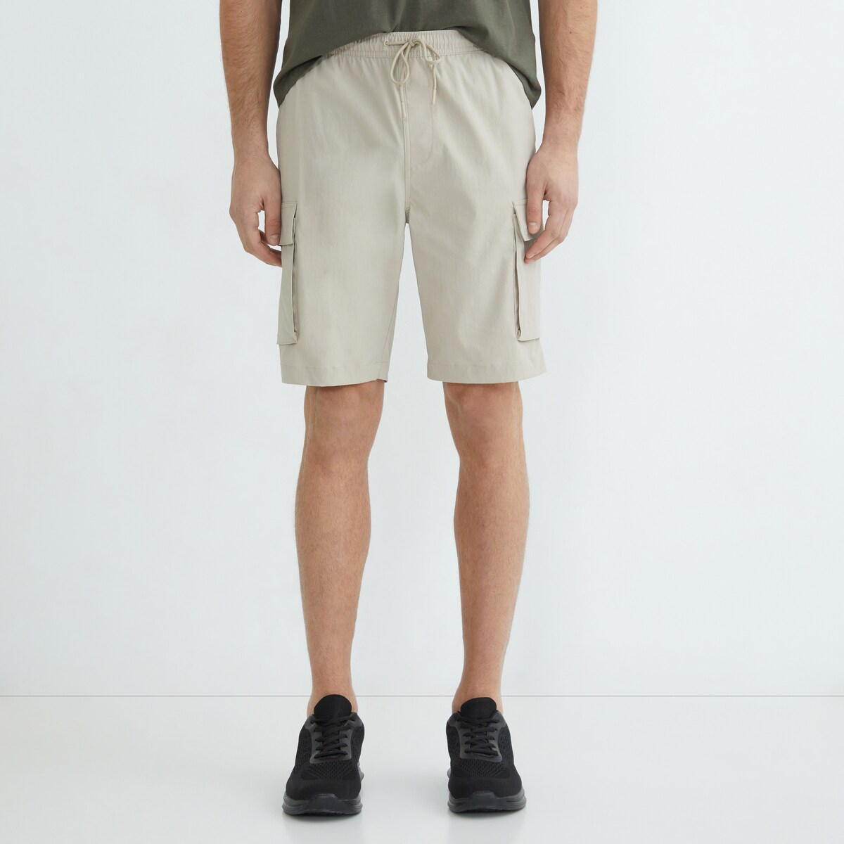 Pantalón corto senderismo hombre Crudo-2