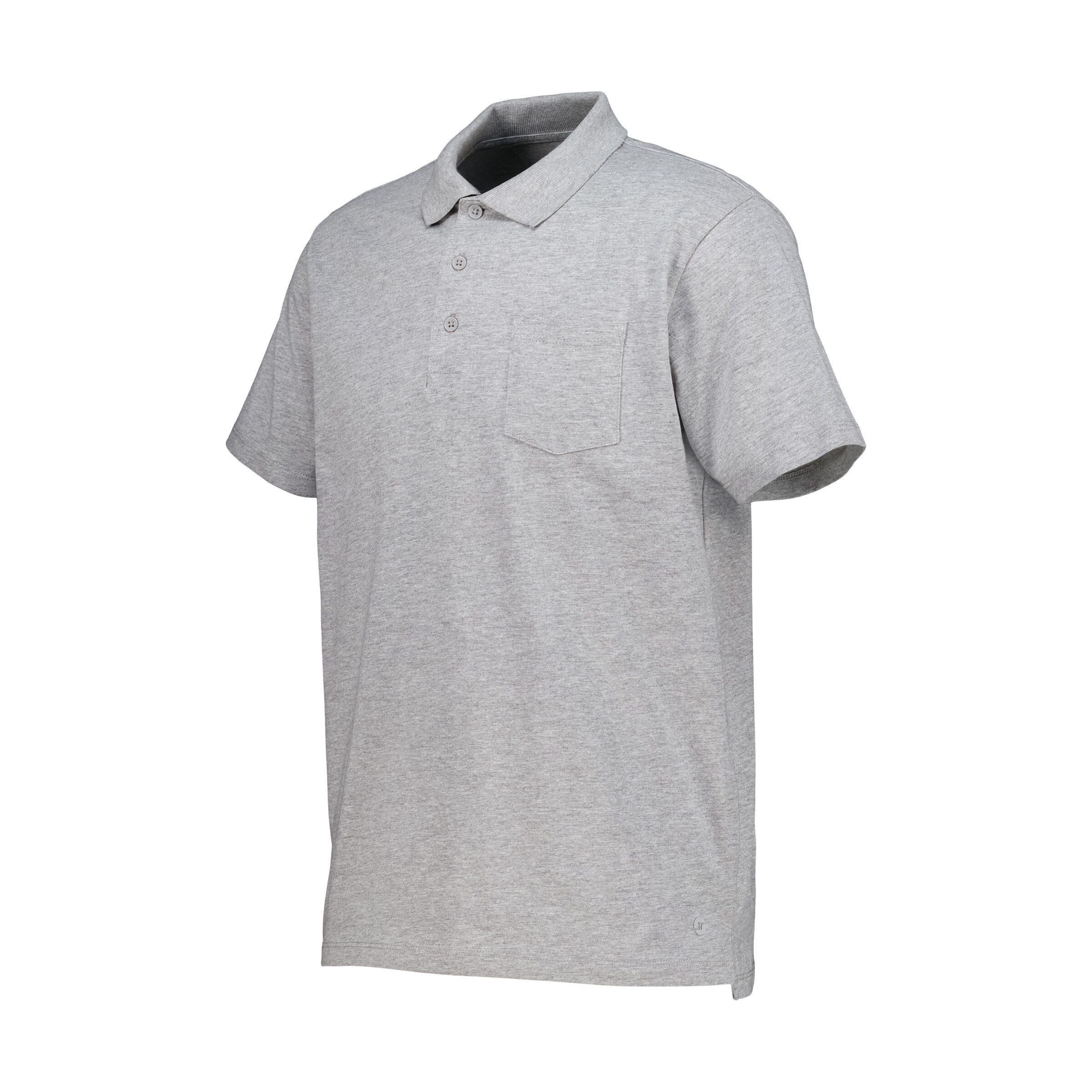 Polo algodón hombre Gris-4