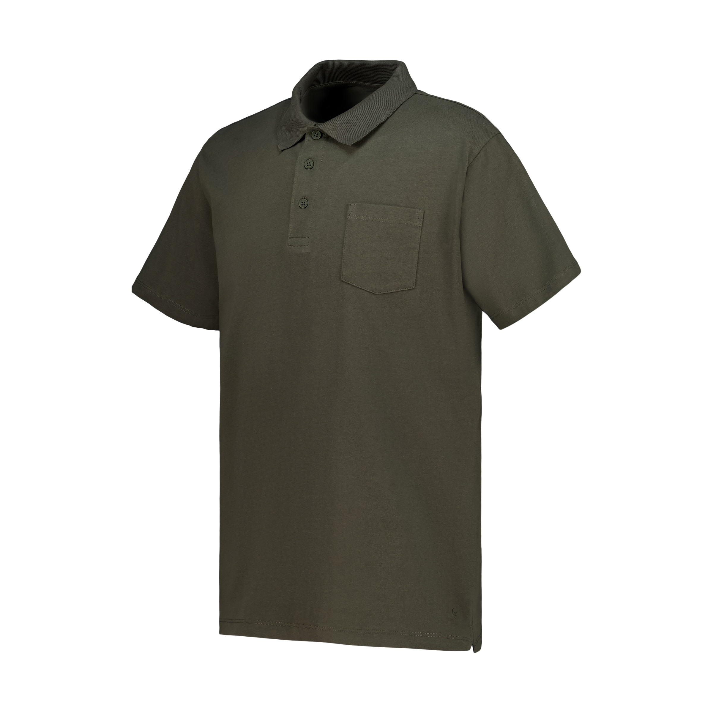 Polo algodón hombre Verde-4