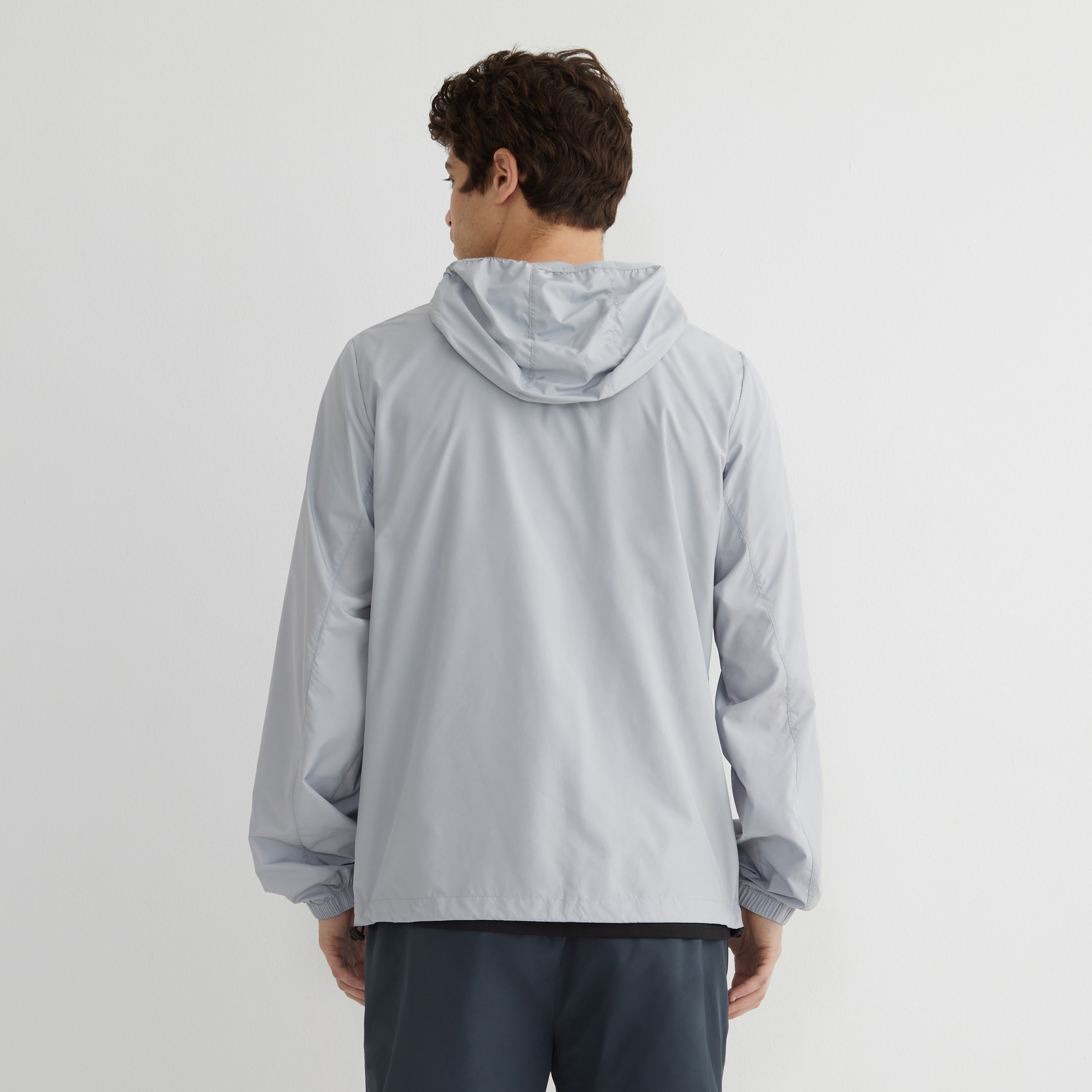 Cortavientos hombre Gris claro-3