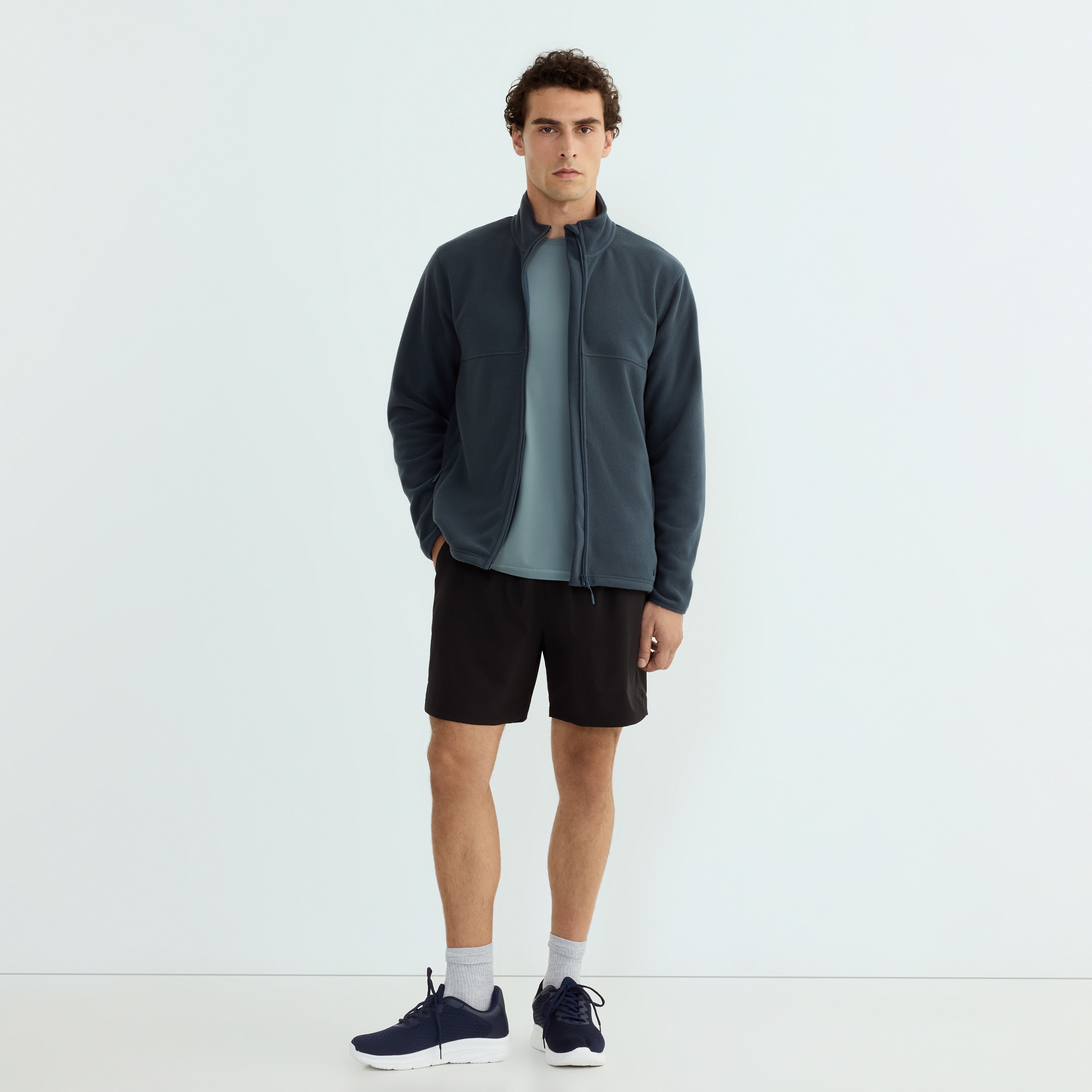 Forro Polar Hombre Azul-2