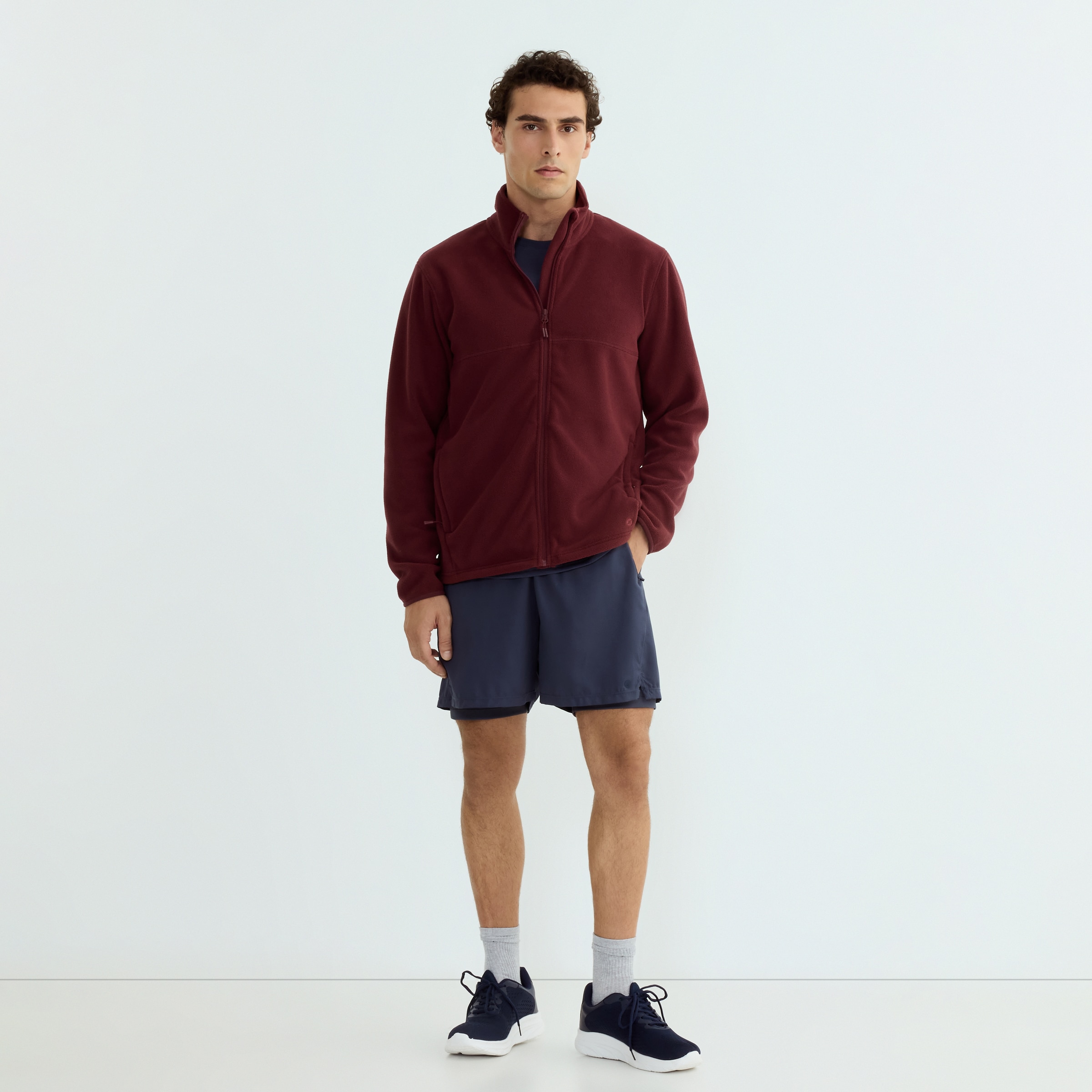 Forro Polar Hombre Morado-2