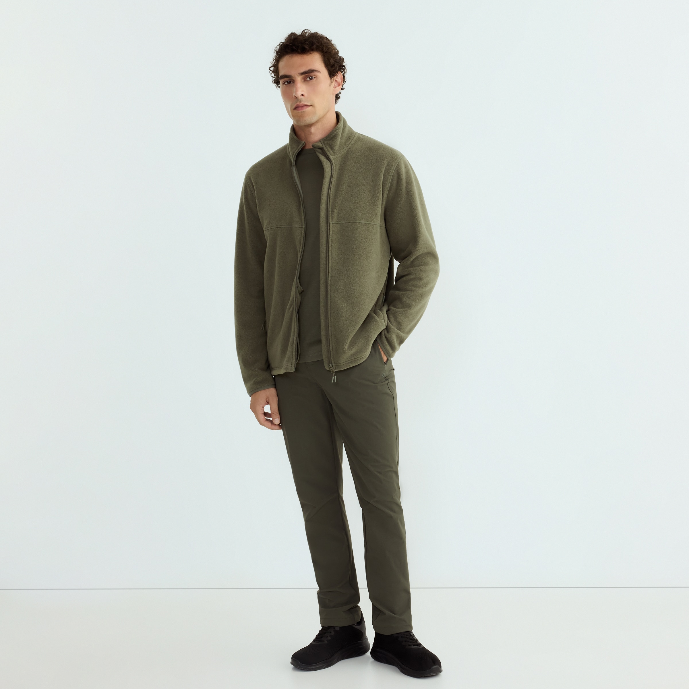 Forro Polar Hombre Verde-2