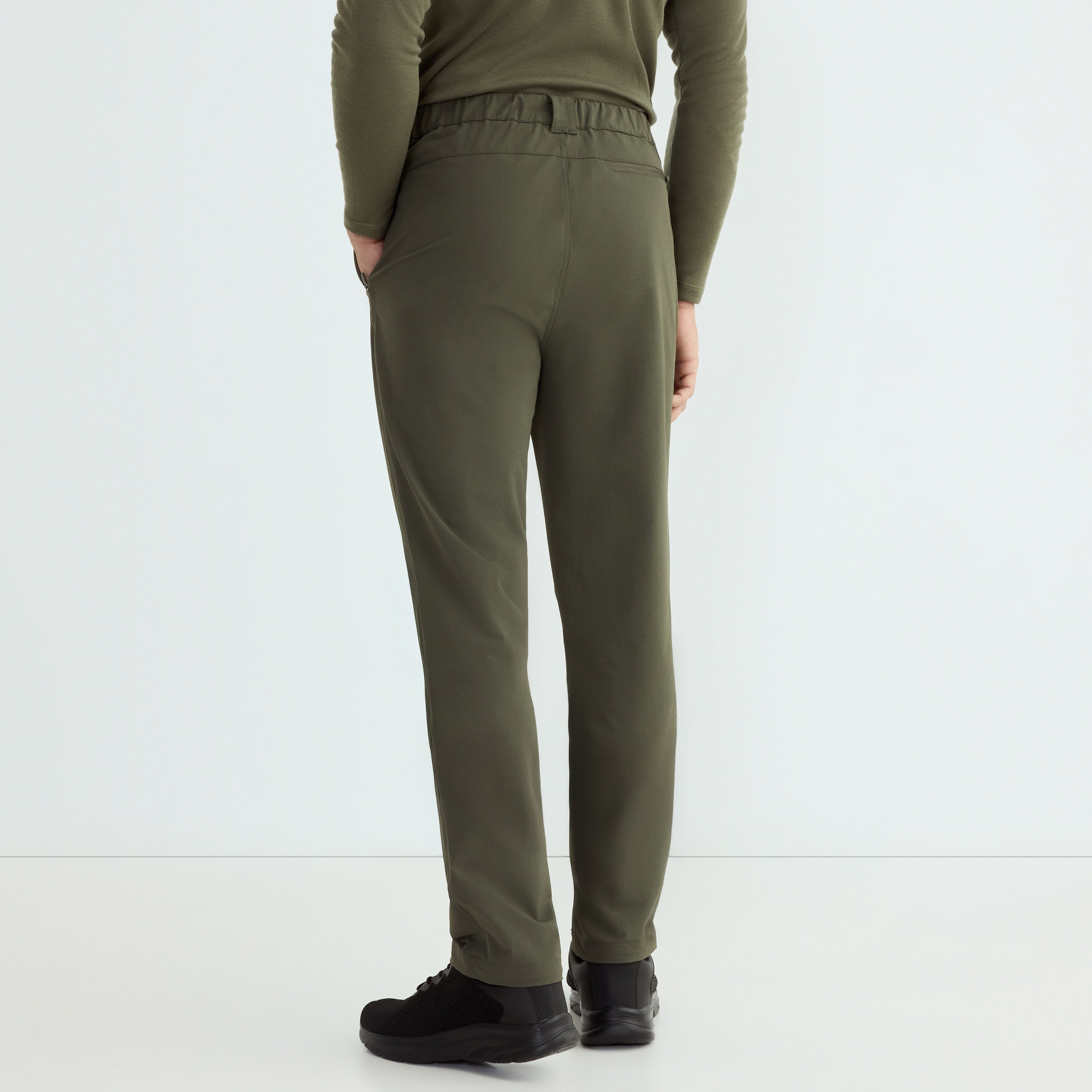 Pantalón Técnico Hombre Repelente Al Agua Verde-3