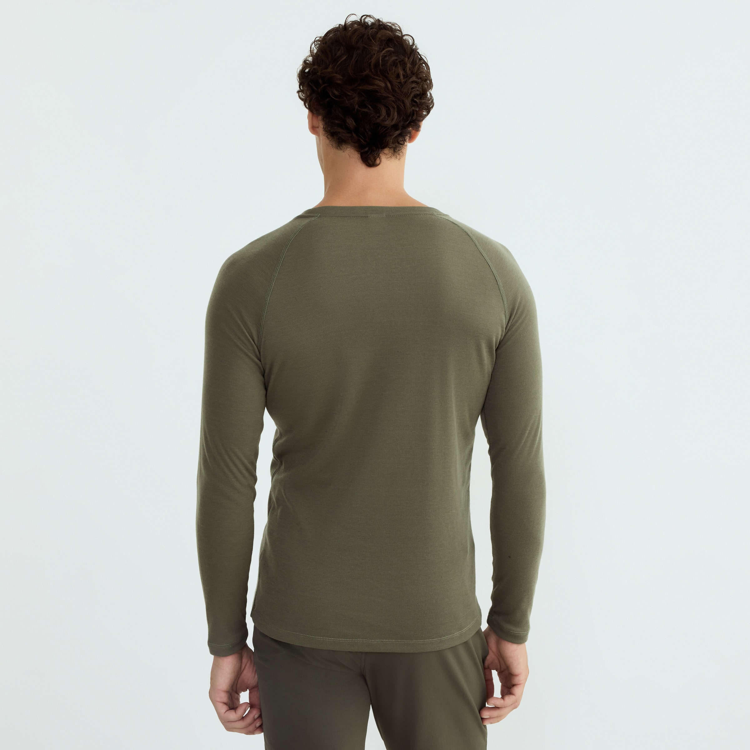 Camiseta Térmica Hombre Verde-3