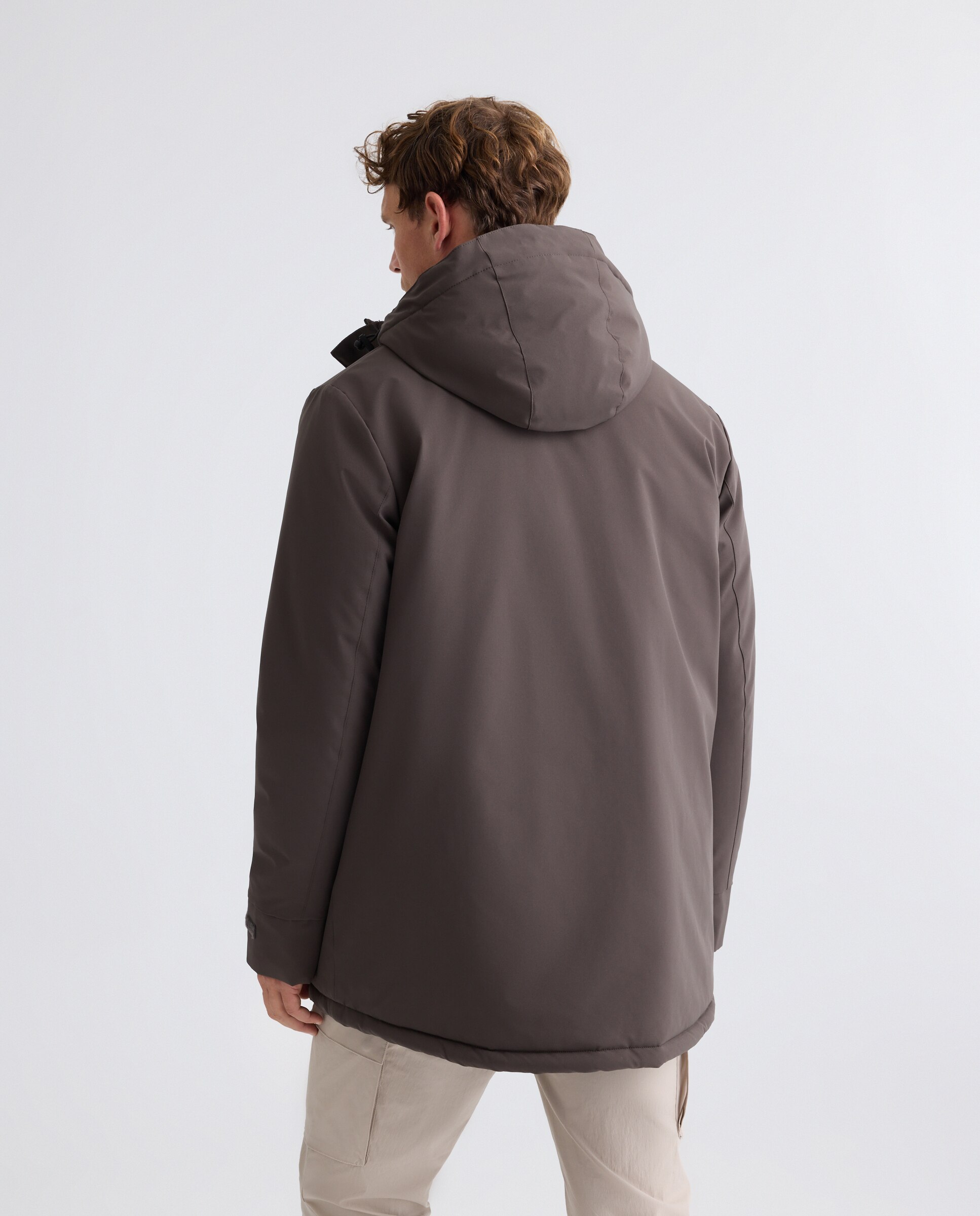 Parka Hombre Marrón-3